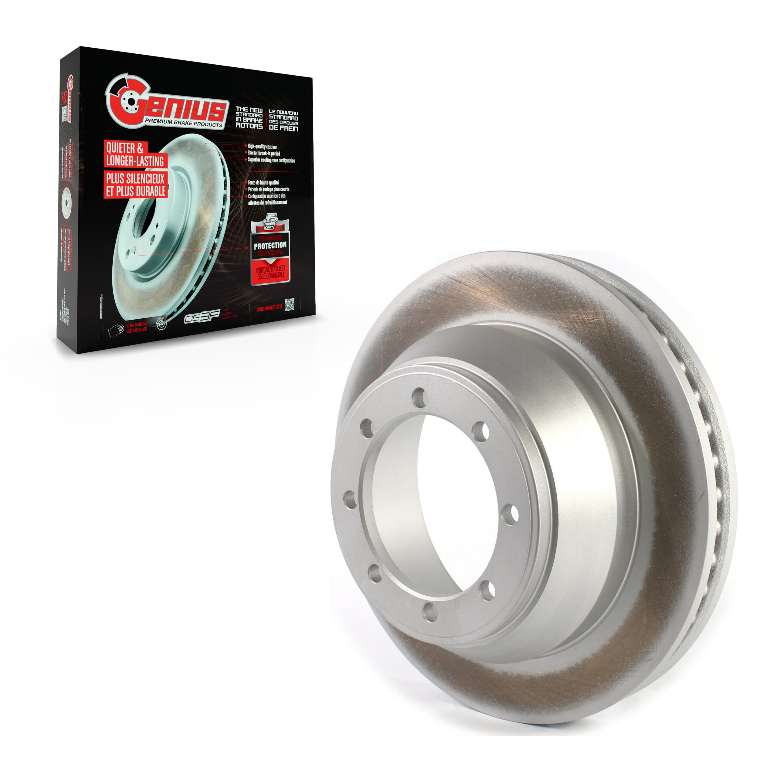 Genius - GCR-680689 - Rear Disc Brake Rotor image 1
