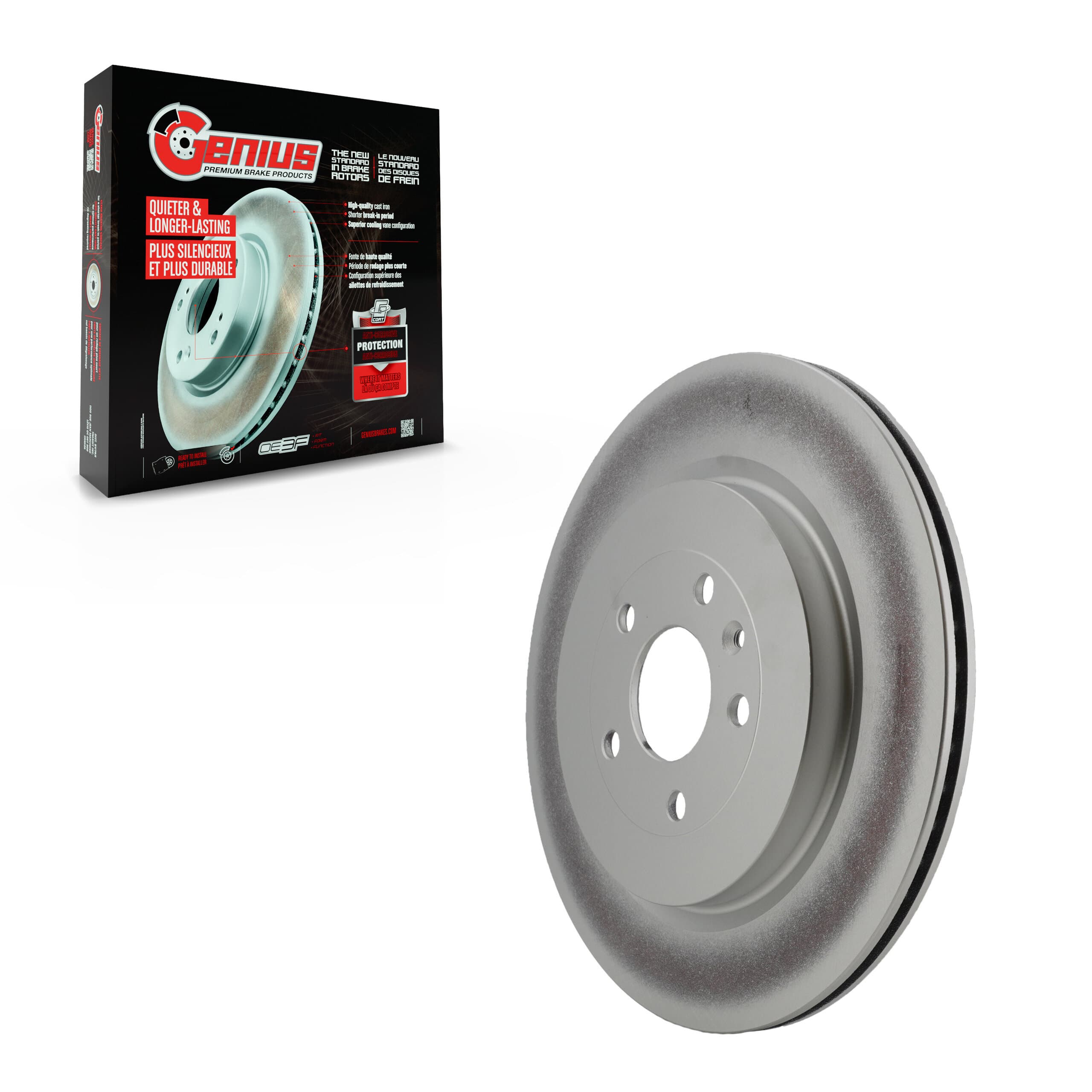 Genius - GCR-680983 - Rear Disc Brake Rotor image 1