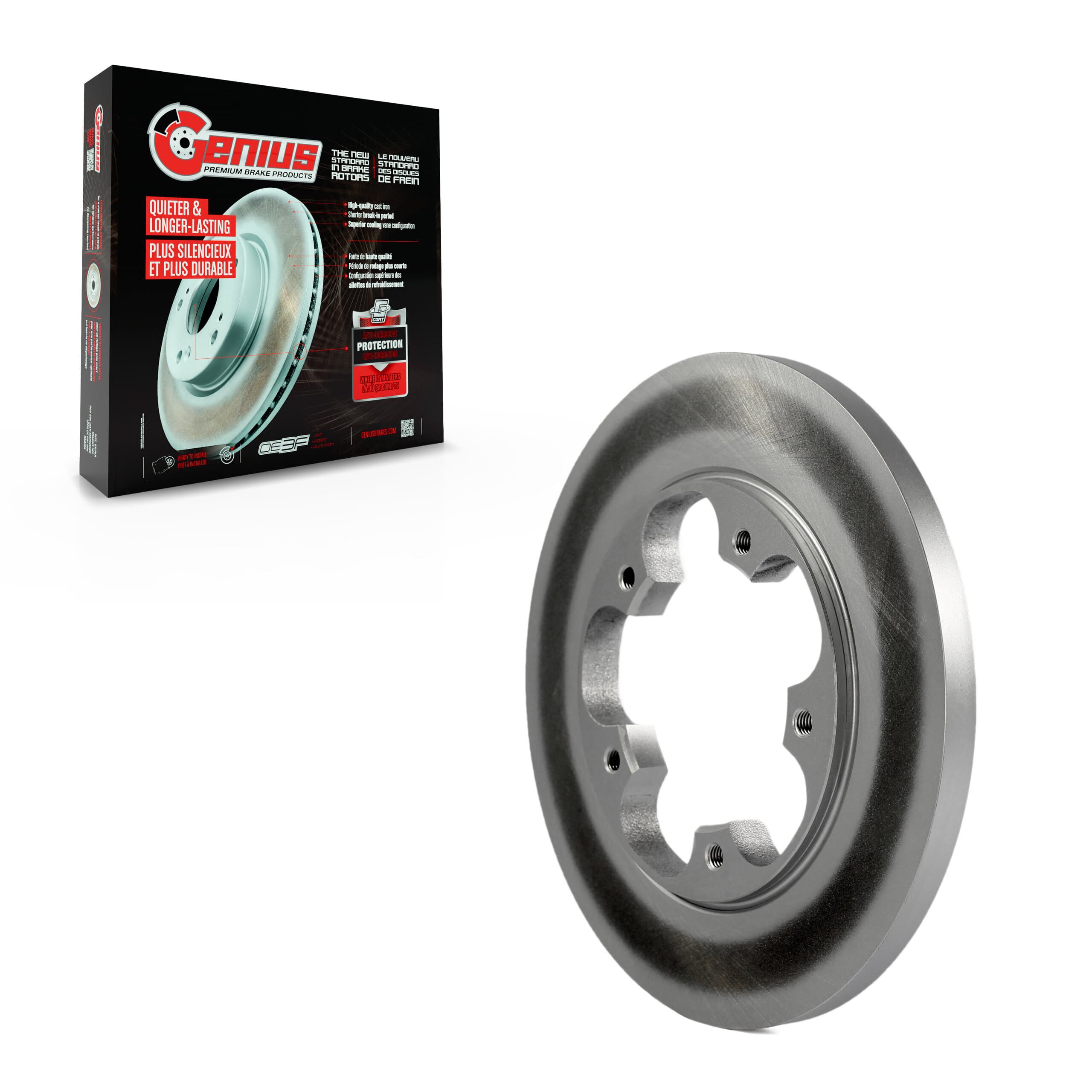 Genius - GCR-681939 - Rear Disc Brake Rotor image 1