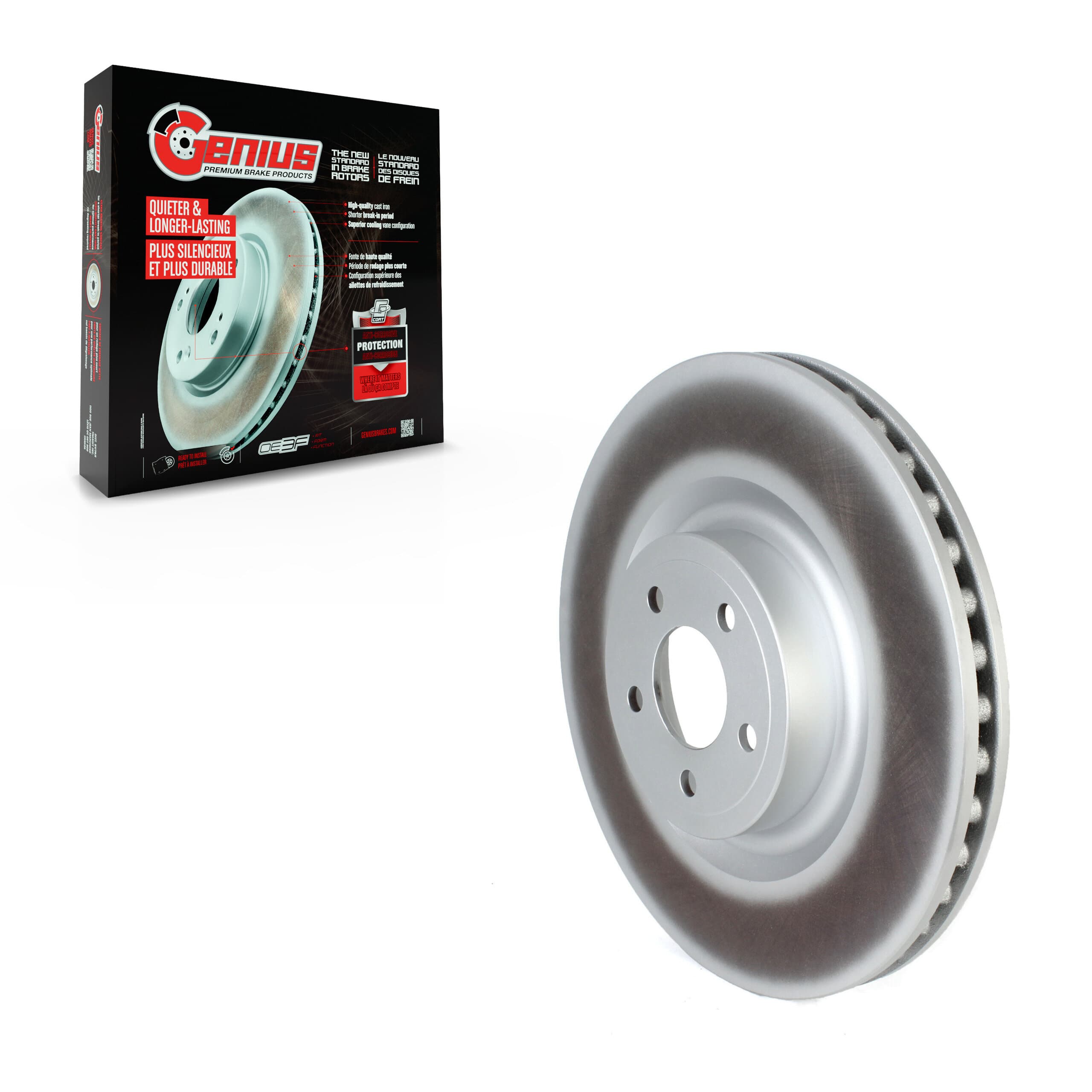 Genius - GCR-681954 - Front Disc Brake Rotor image 1