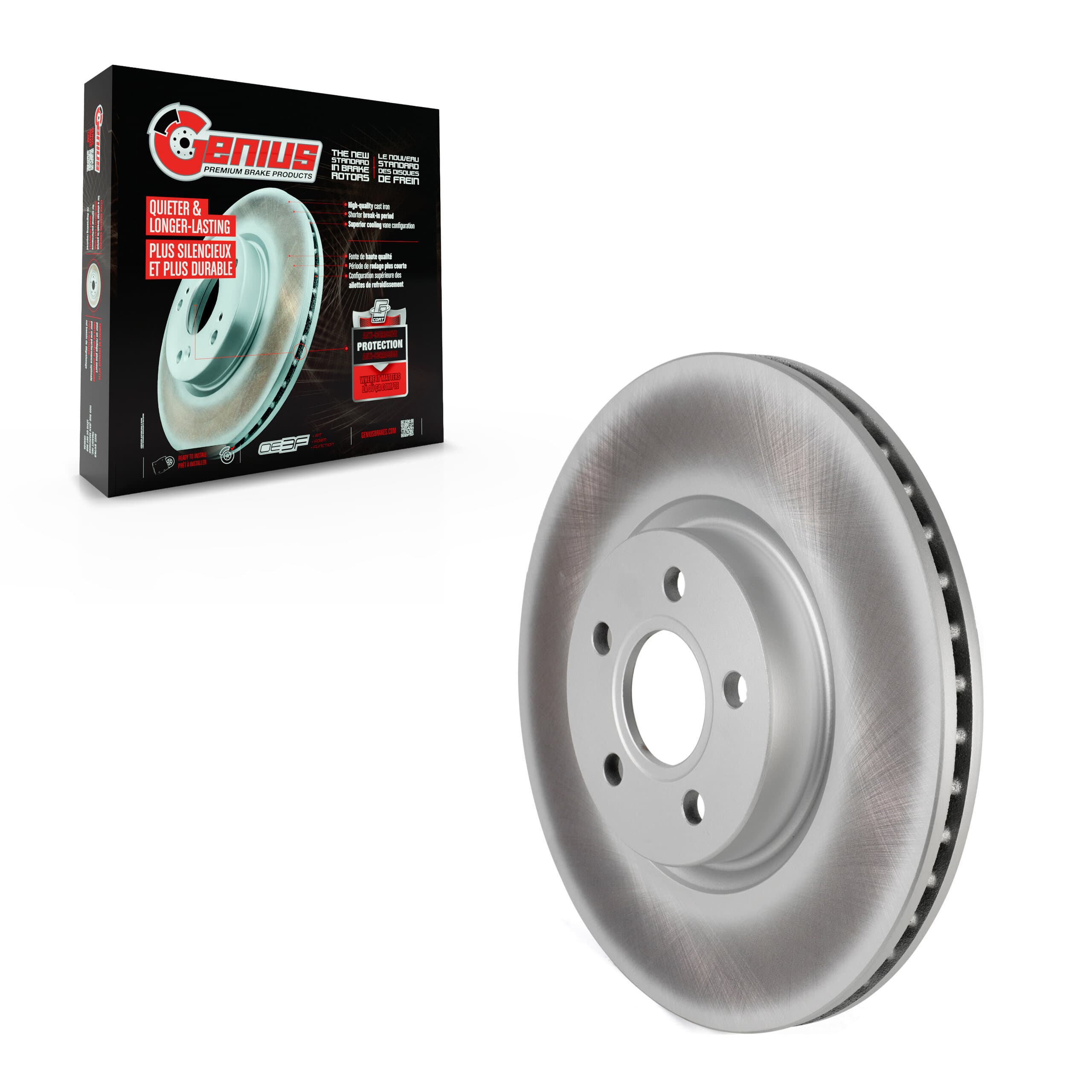 Genius - GCR-682503 - Front Disc Brake Rotor image 1