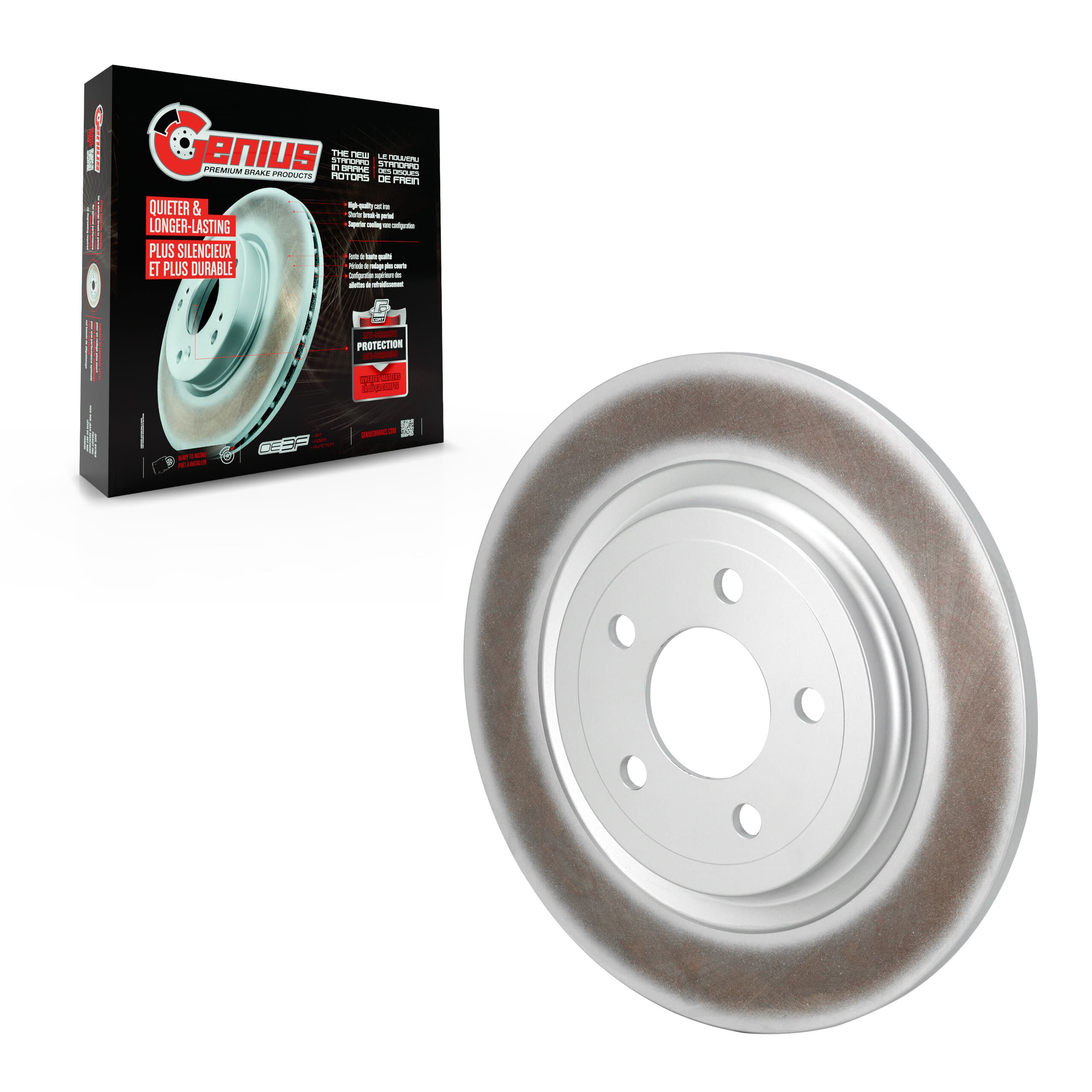 Genius - GCR-682613 - Rear Disc Brake Rotor image 1