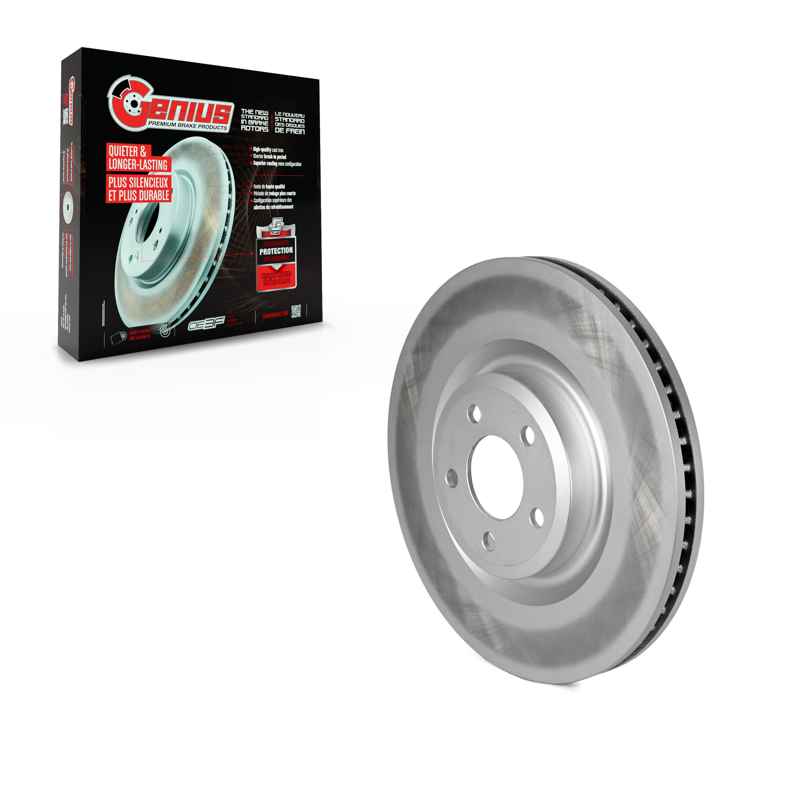 Genius - GCR-682616 - Front Disc Brake Rotor image 1