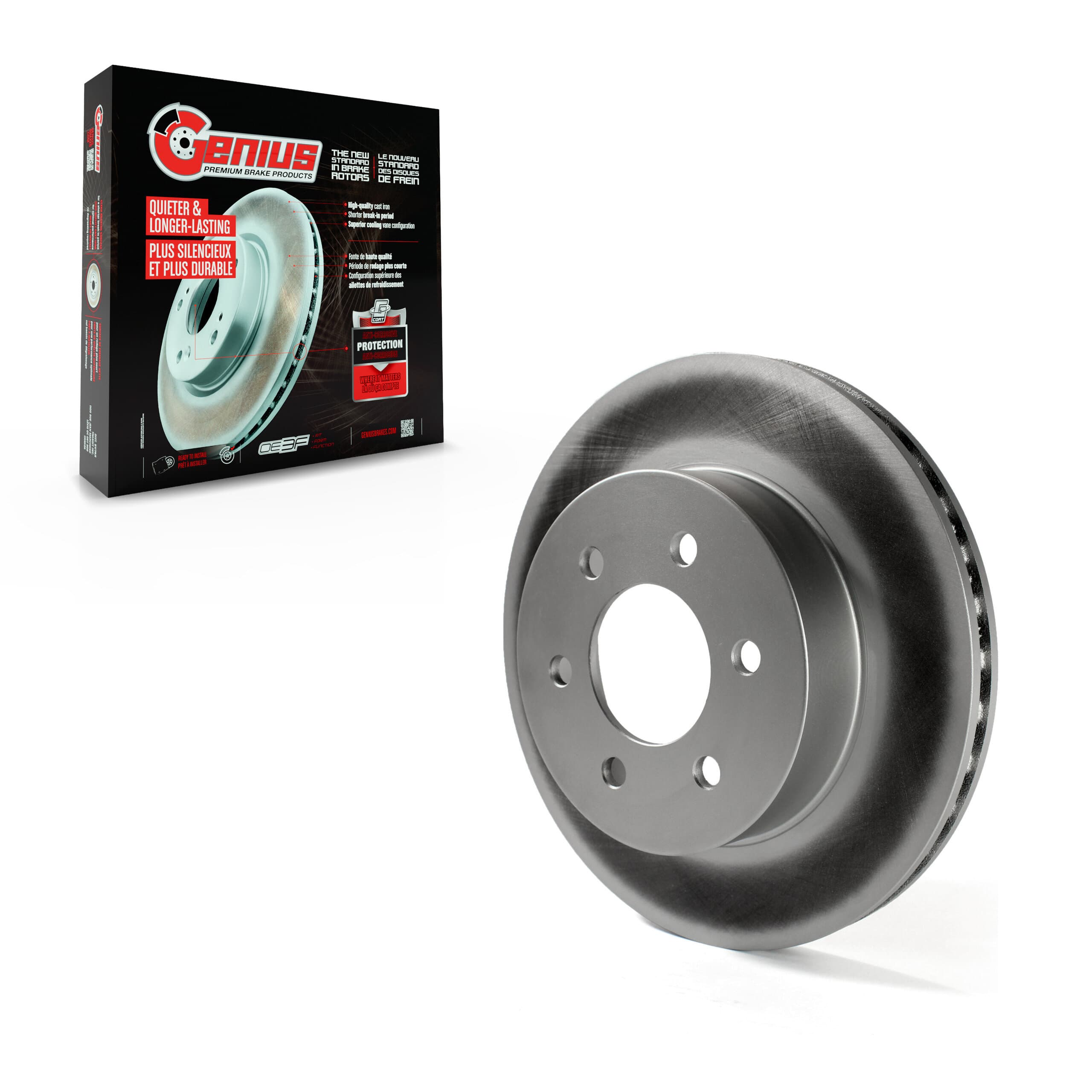 Genius - GCR-76645 - Front Disc Brake Rotor image 1