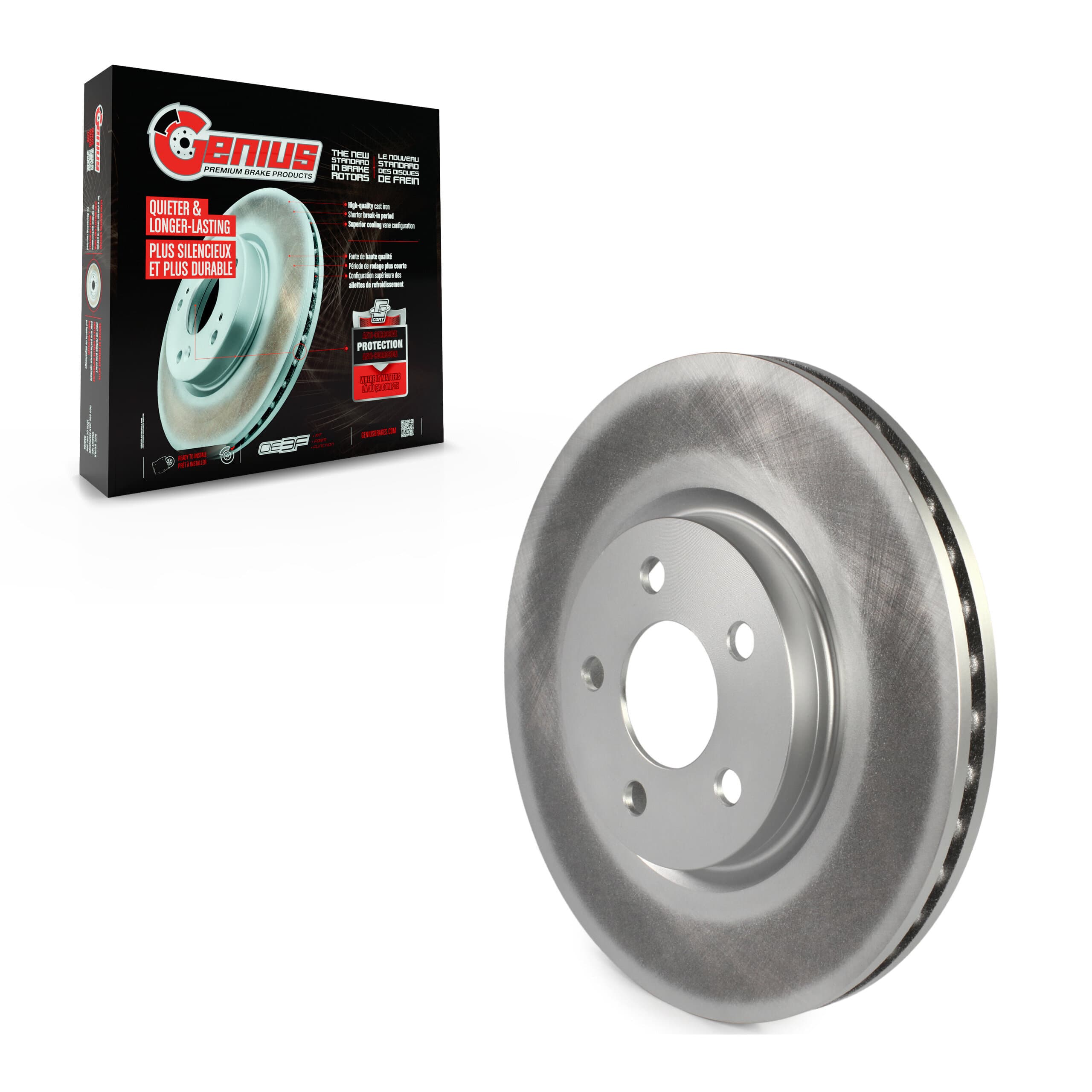 Genius - GCR-76955 - Front Disc Brake Rotor image 1