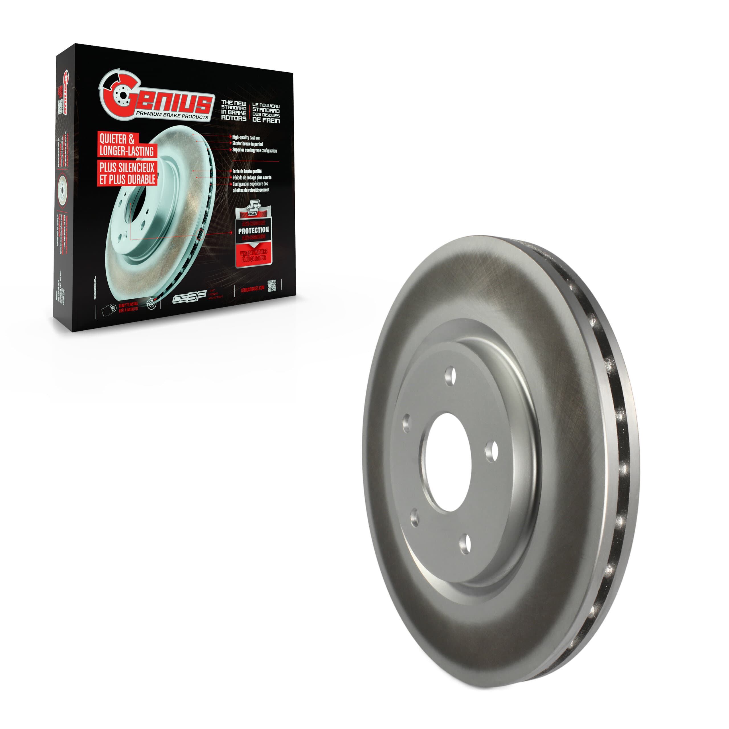 Genius - GCR-780964 - Front Disc Brake Rotor image 1