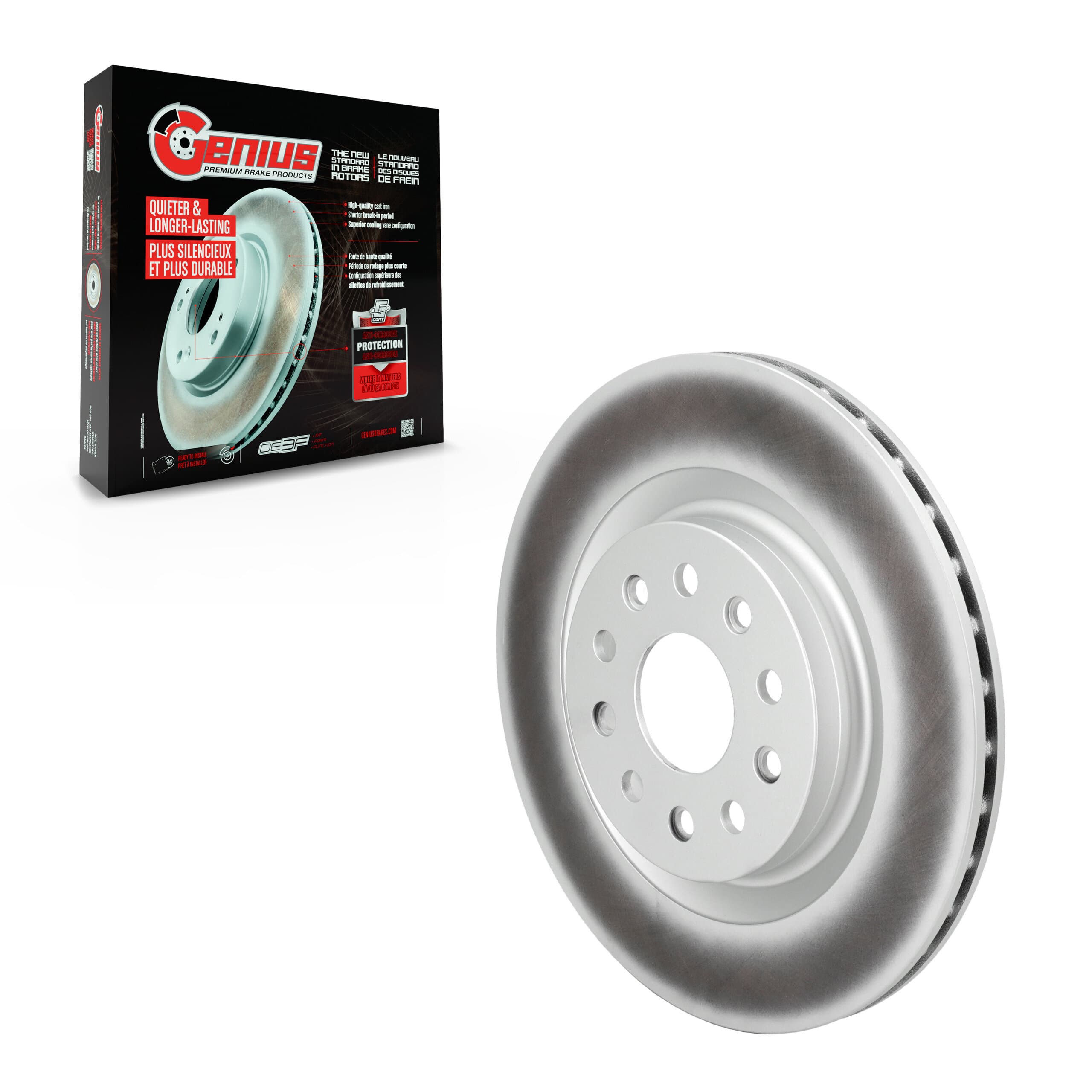 Genius - GCR-782850 - Rear Disc Brake Rotor image 1