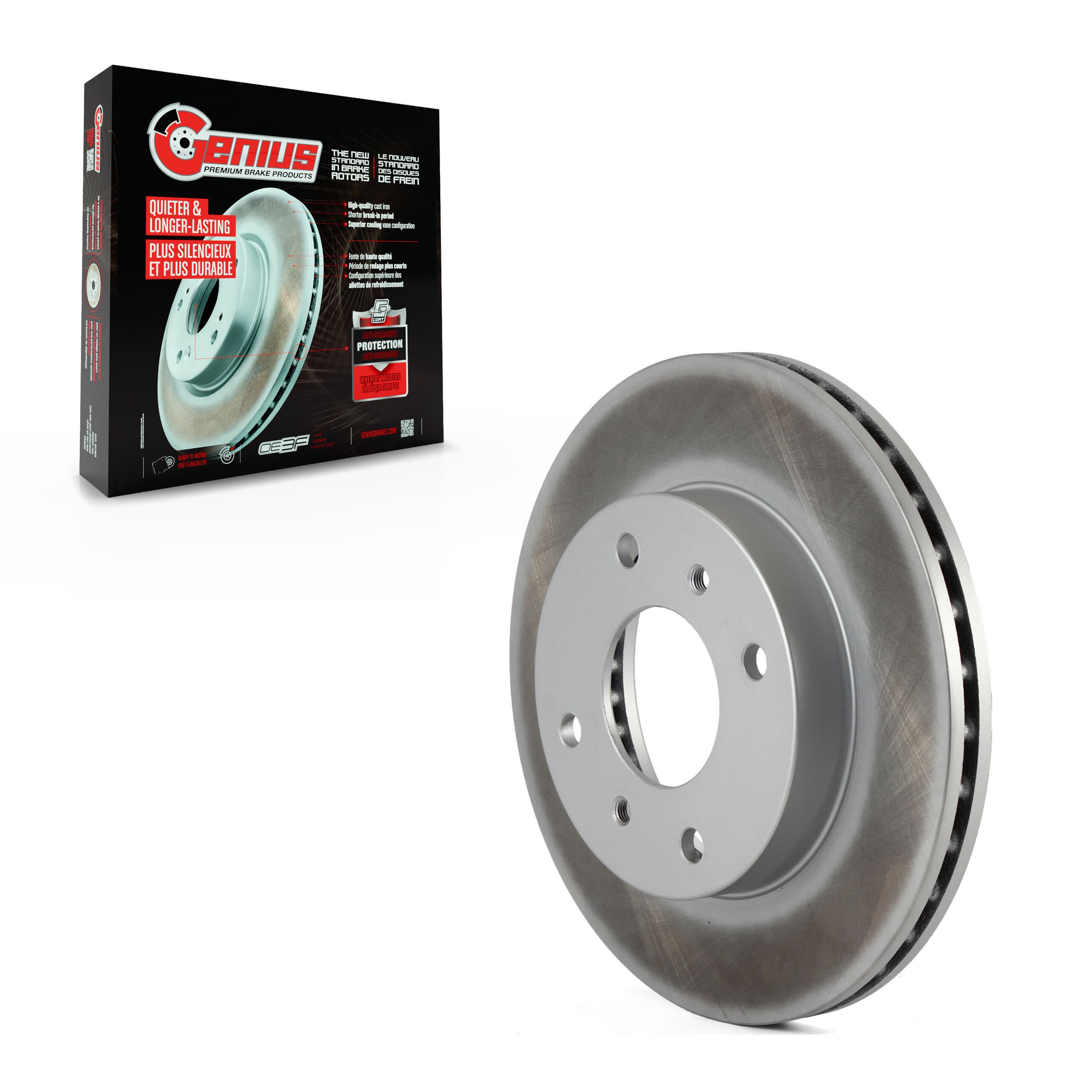 Genius - GCR-96063 - Front Disc Brake Rotor image 1