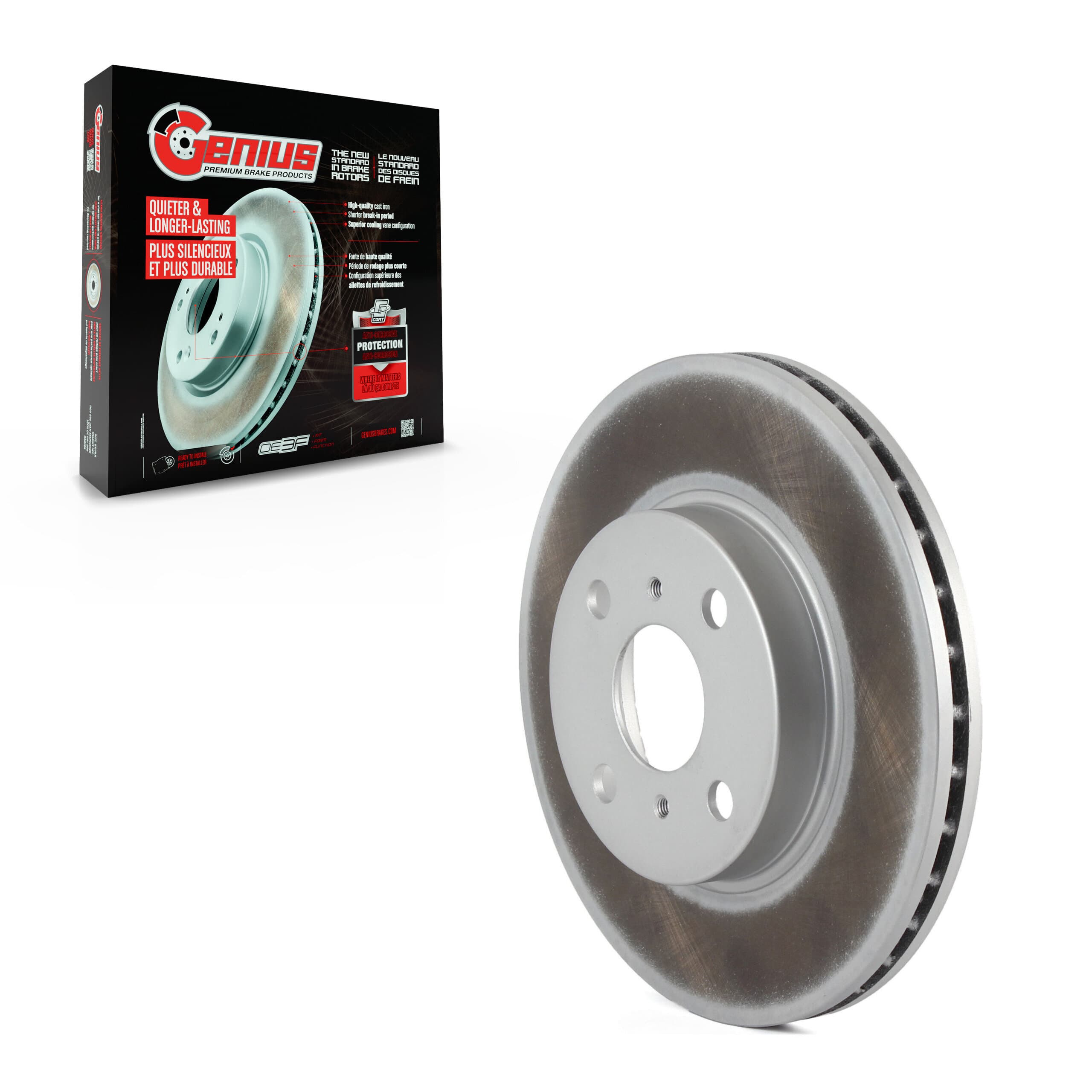 Genius - GCR-96354 - Front Disc Brake Rotor image 1