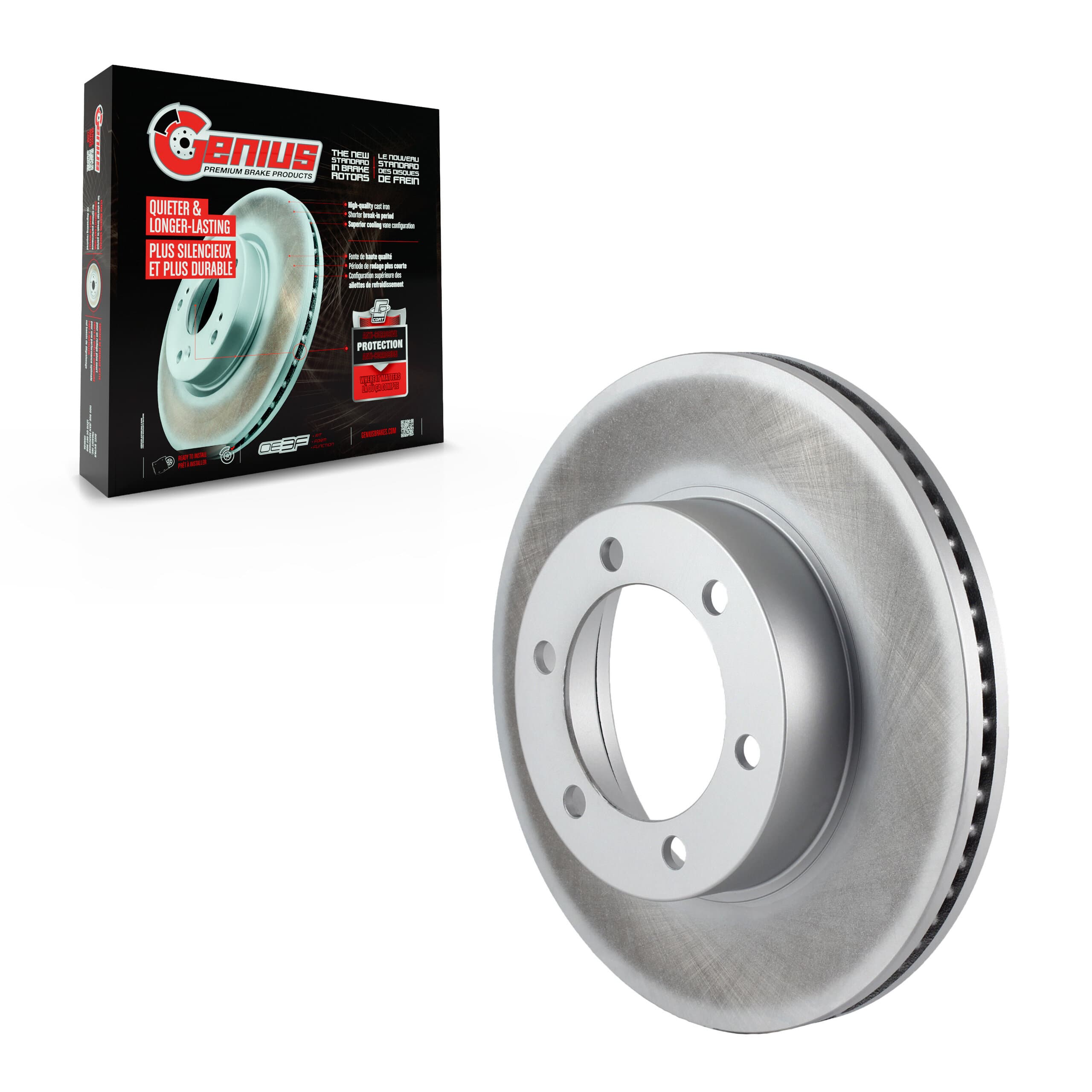 Genius - GCR-96931 - Front Disc Brake Rotor image 1