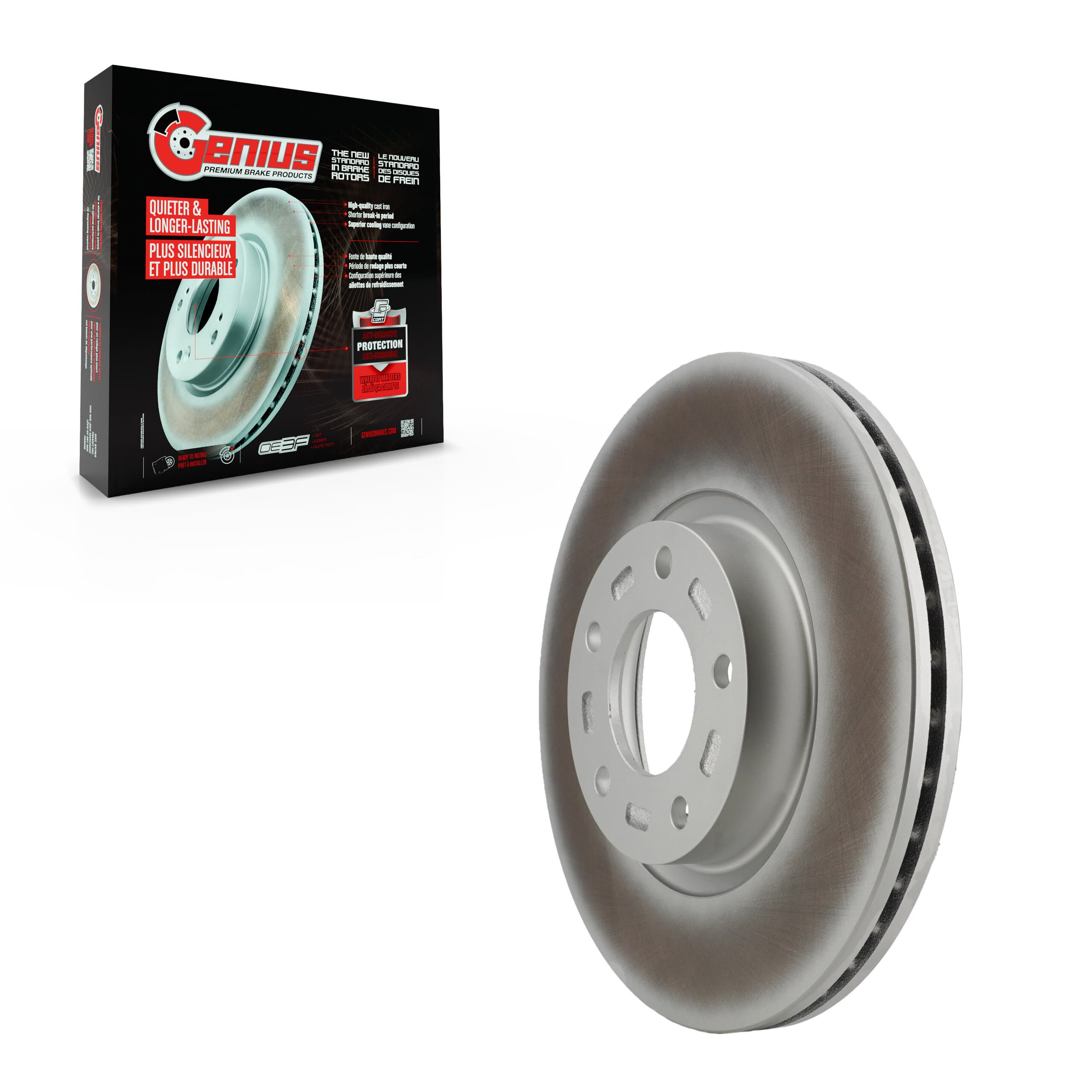 Genius - GCR-980283 - Front Disc Brake Rotor image 1