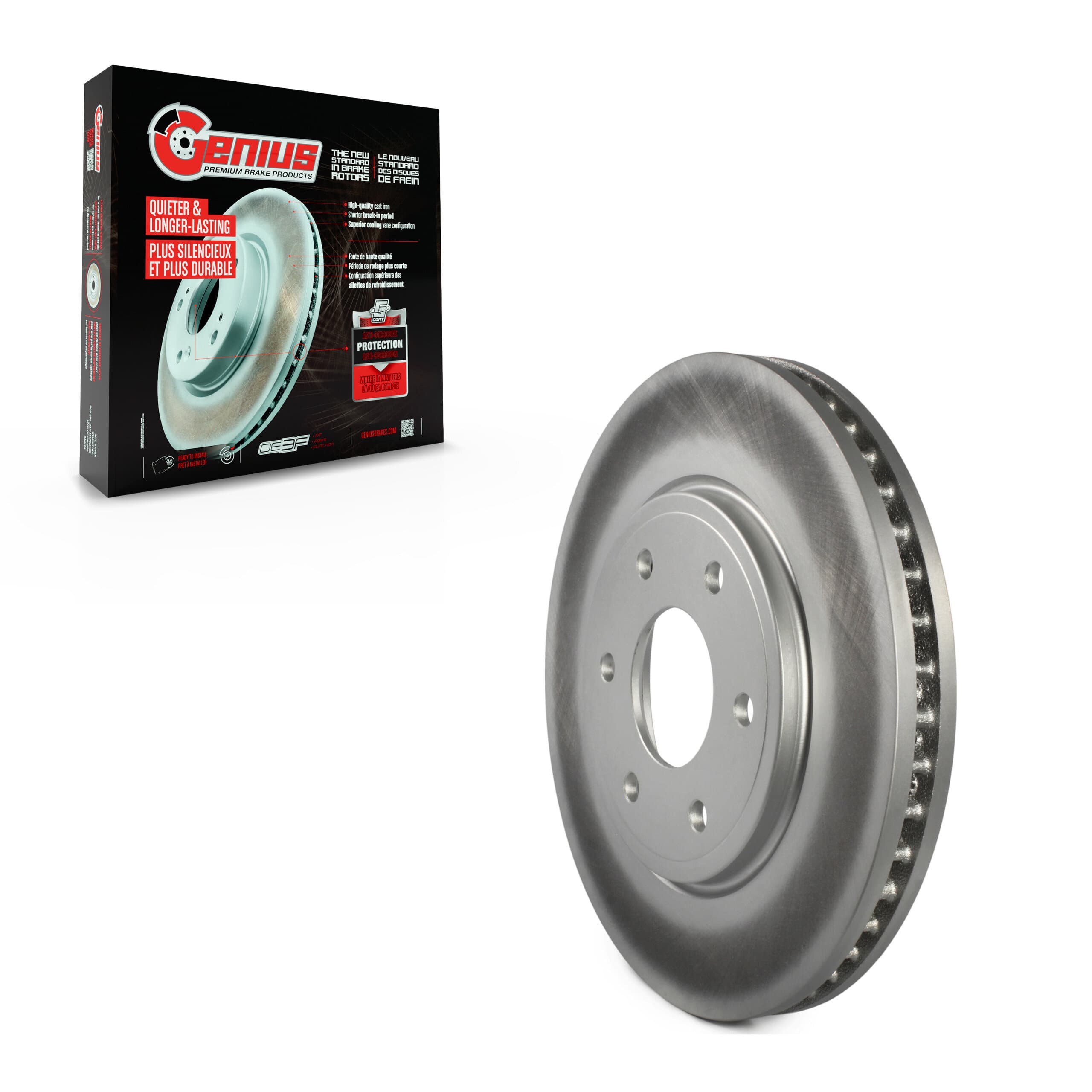 Genius - GCR-980369 - Front Disc Brake Rotor image 1