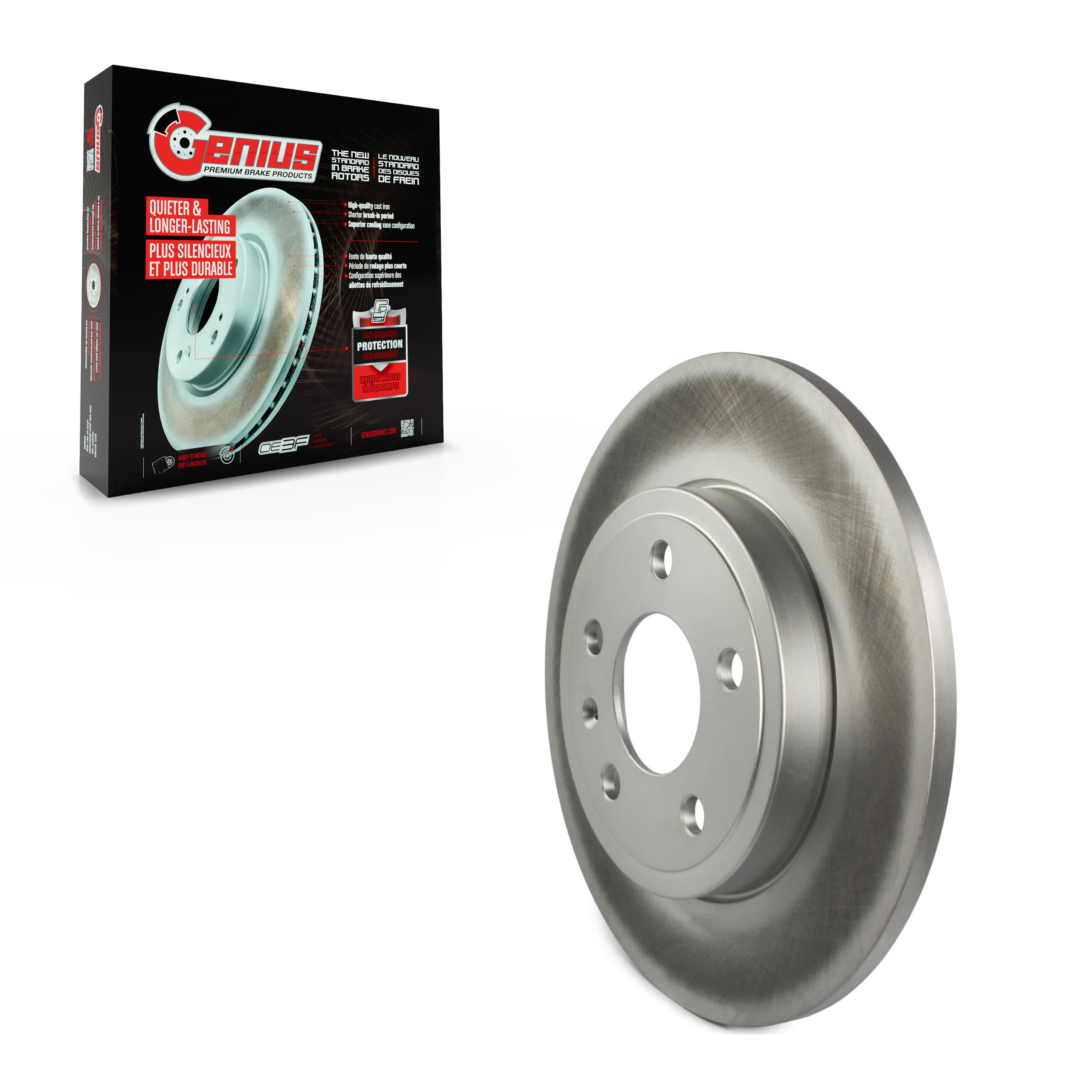 Genius - GCR-980468 - Rear Disc Brake Rotor image 1