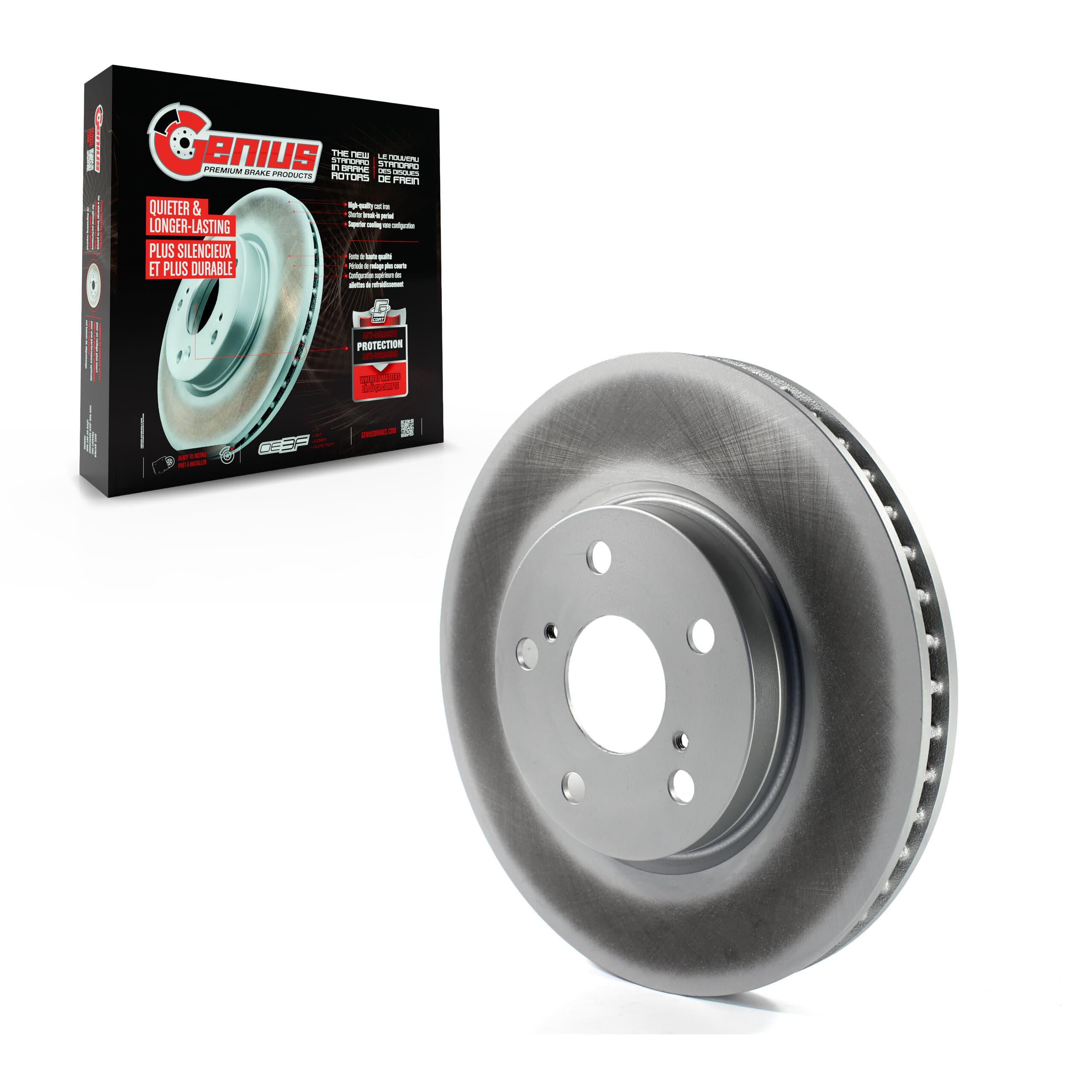 Genius - GCR-980494 - Front Disc Brake Rotor image 1
