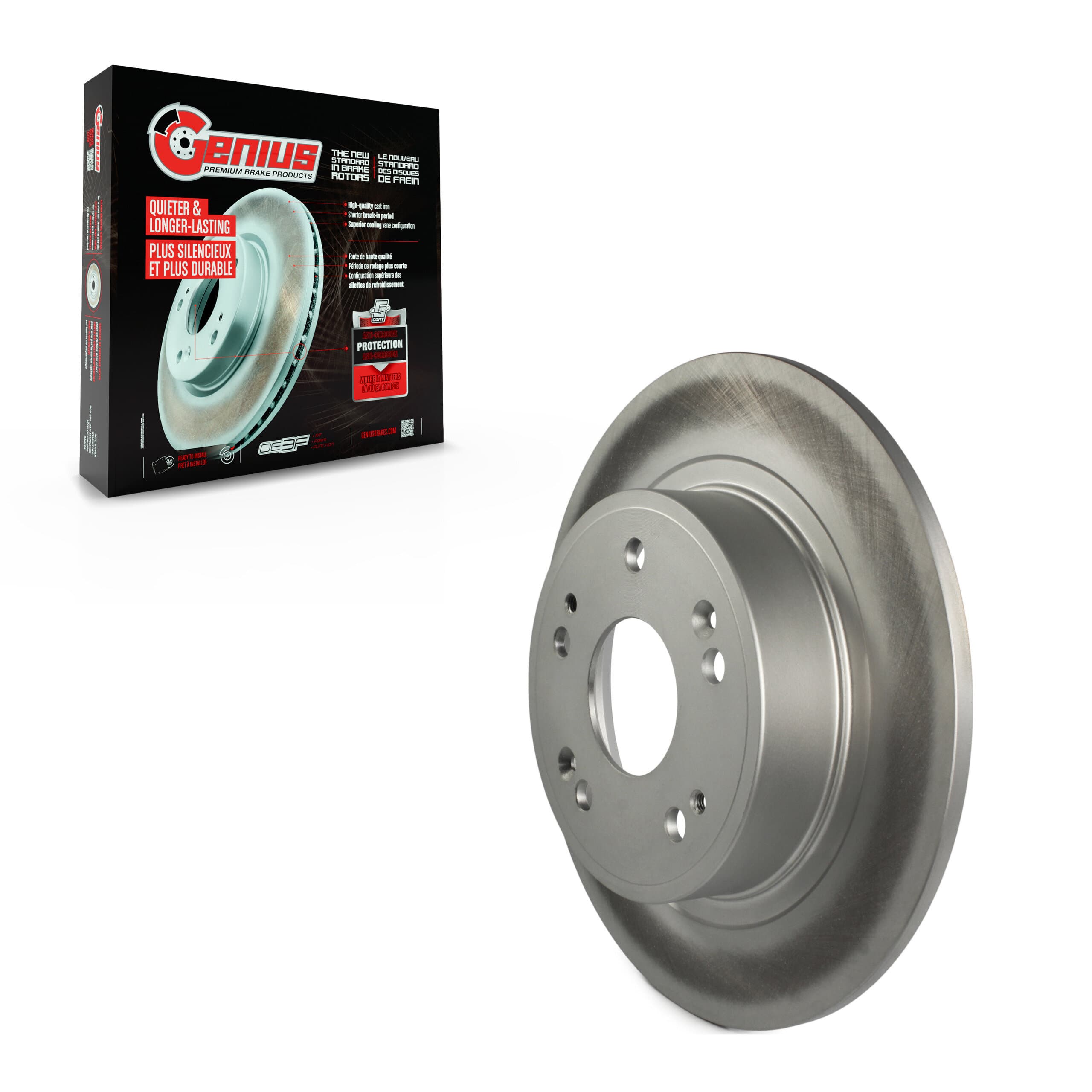 Genius - GCR-980577 - Rear Disc Brake Rotor image 1