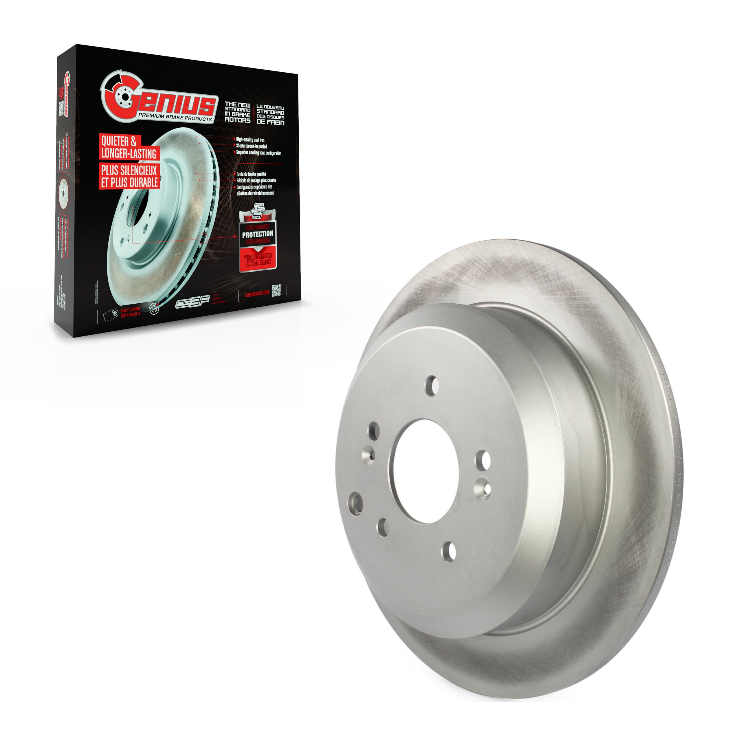 Genius - GCR-980597 - Rear Disc Brake Rotor image 1