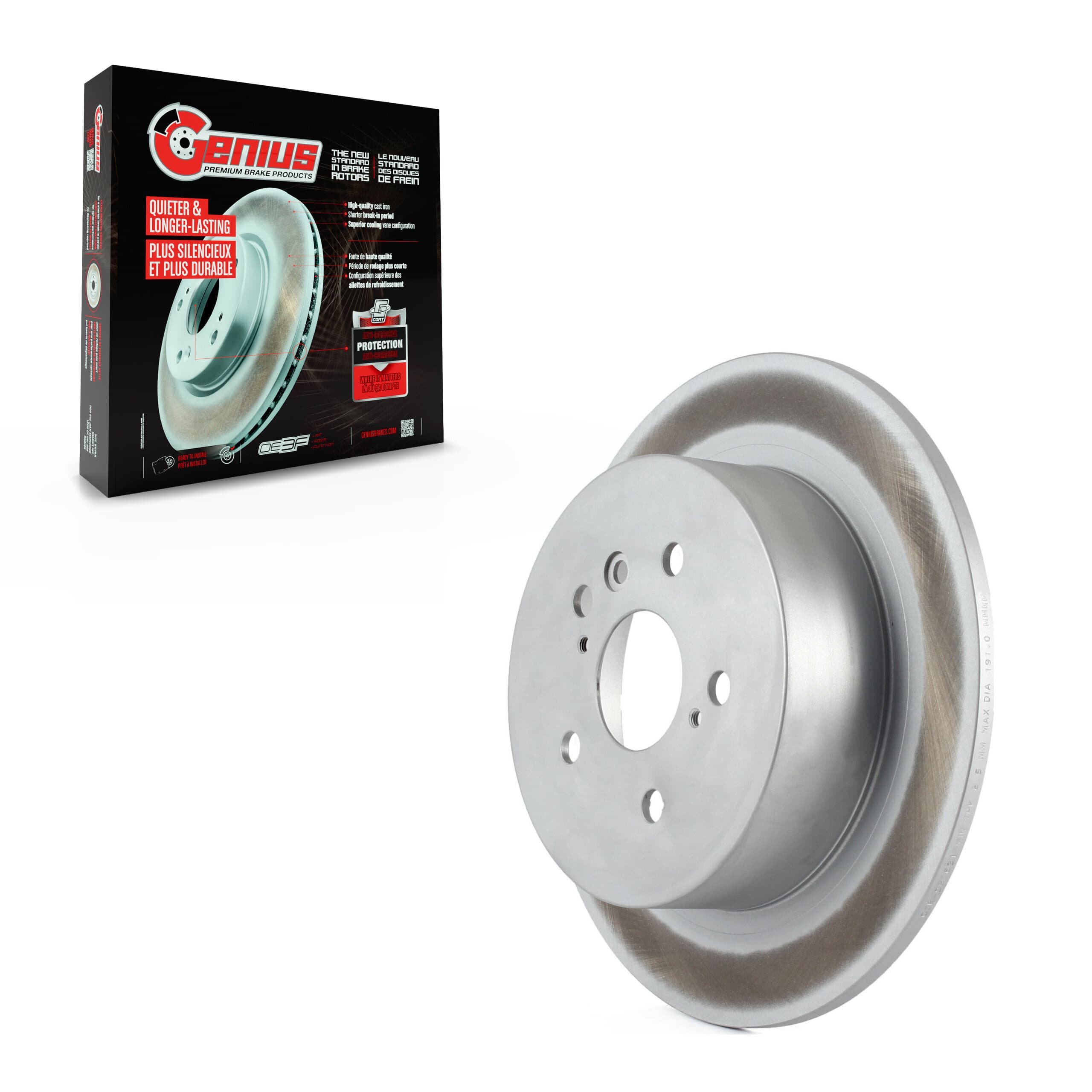 Genius - GCR-980631 - Rear Disc Brake Rotor image 1