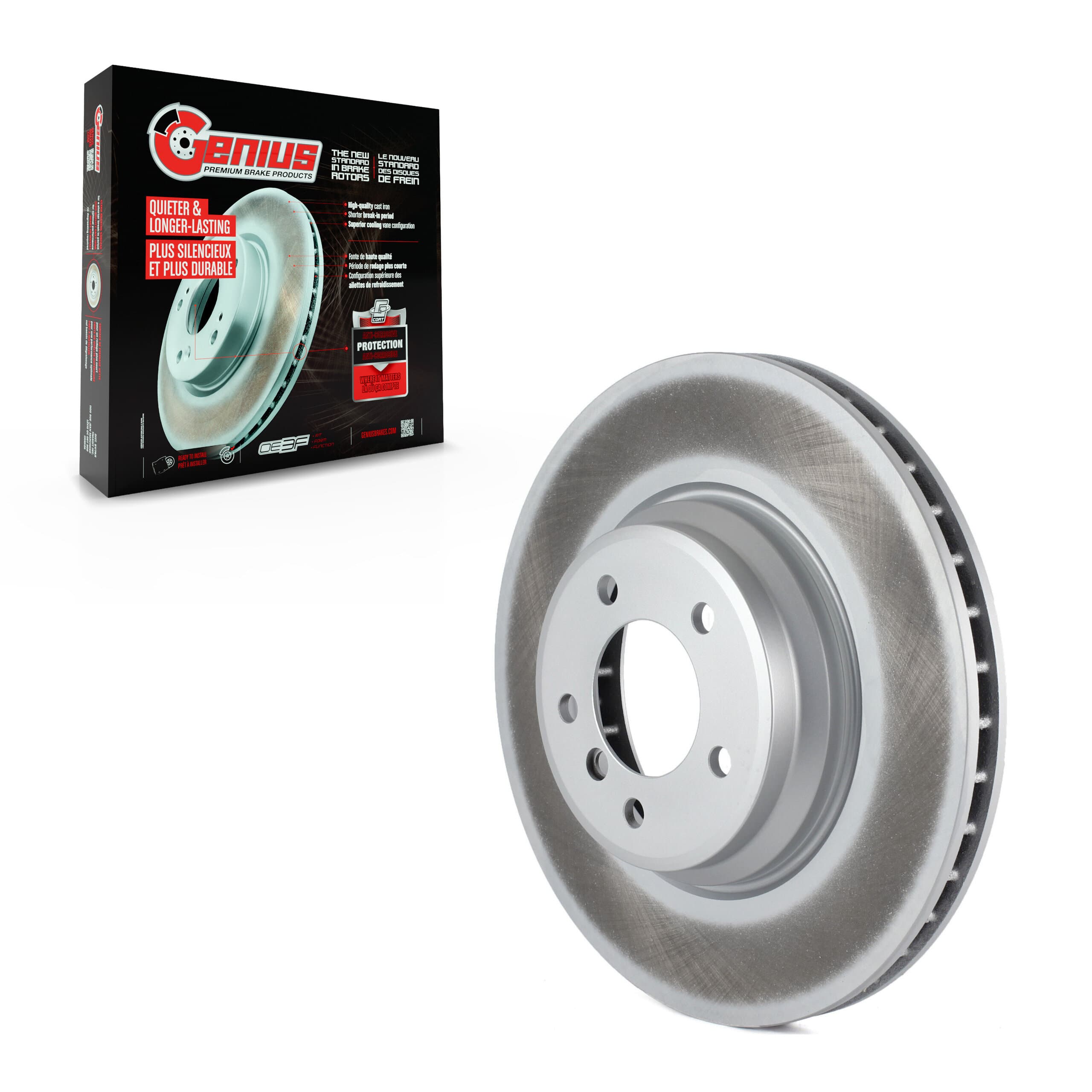 Genius - GCR-980650 - Front Disc Brake Rotor image 1