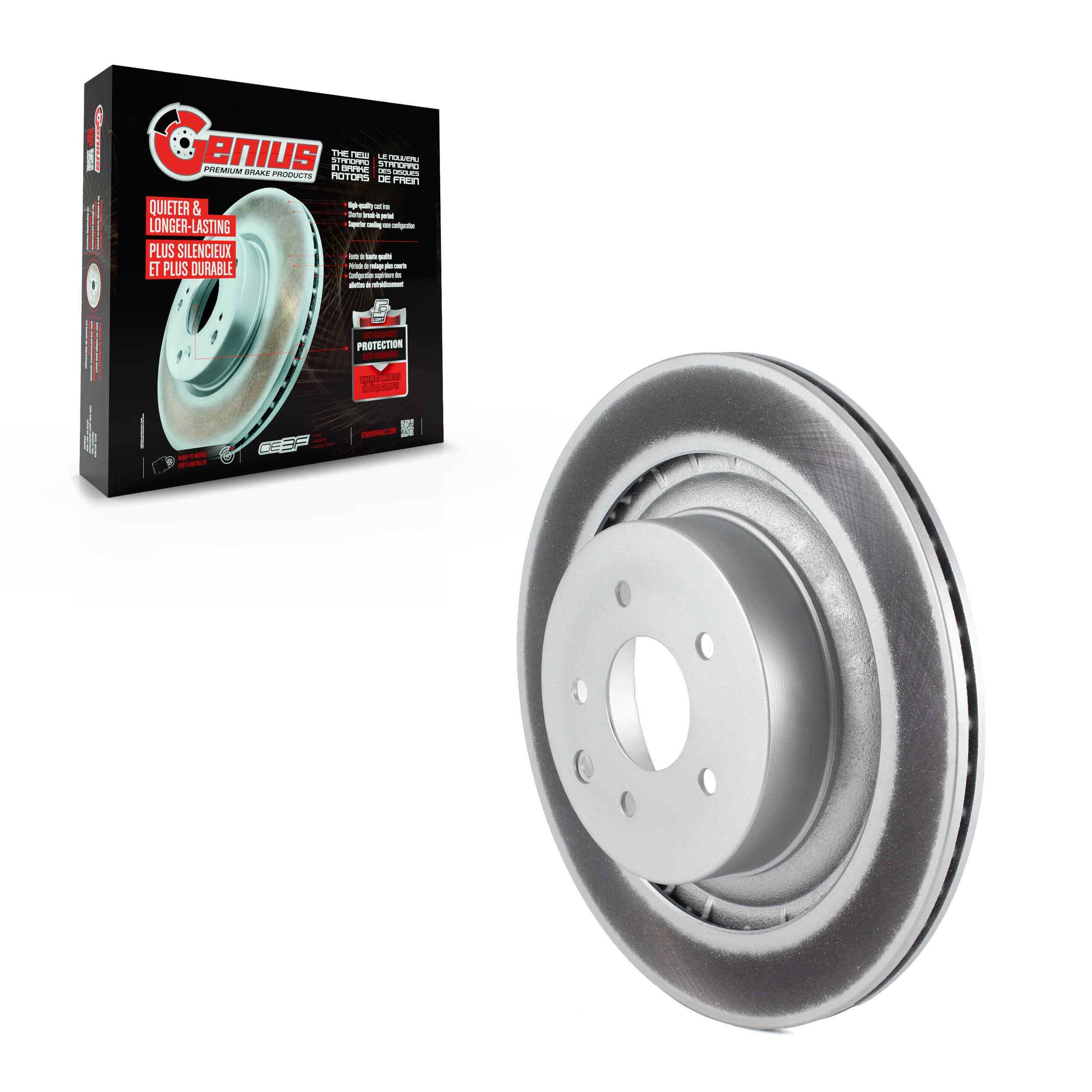 Genius - GCR-980663 - Rear Disc Brake Rotor image 1