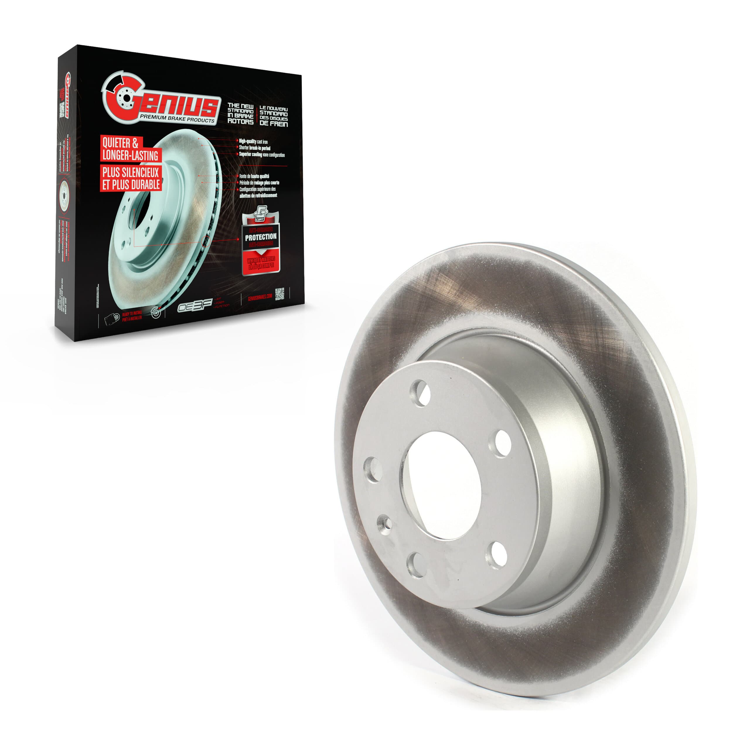 Genius - GCR-980693 - Rear Disc Brake Rotor image 1
