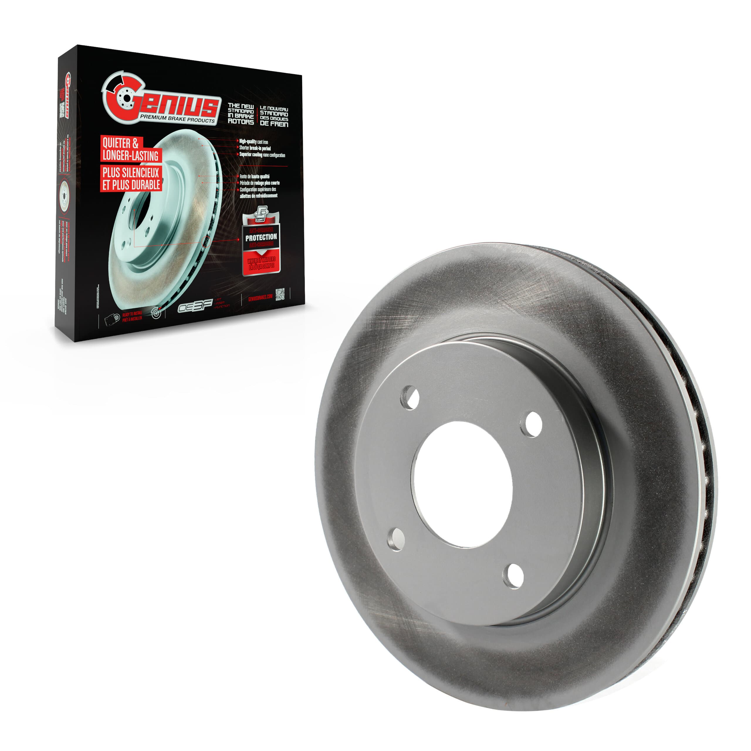 Genius - GCR-980764 - Front Disc Brake Rotor image 1