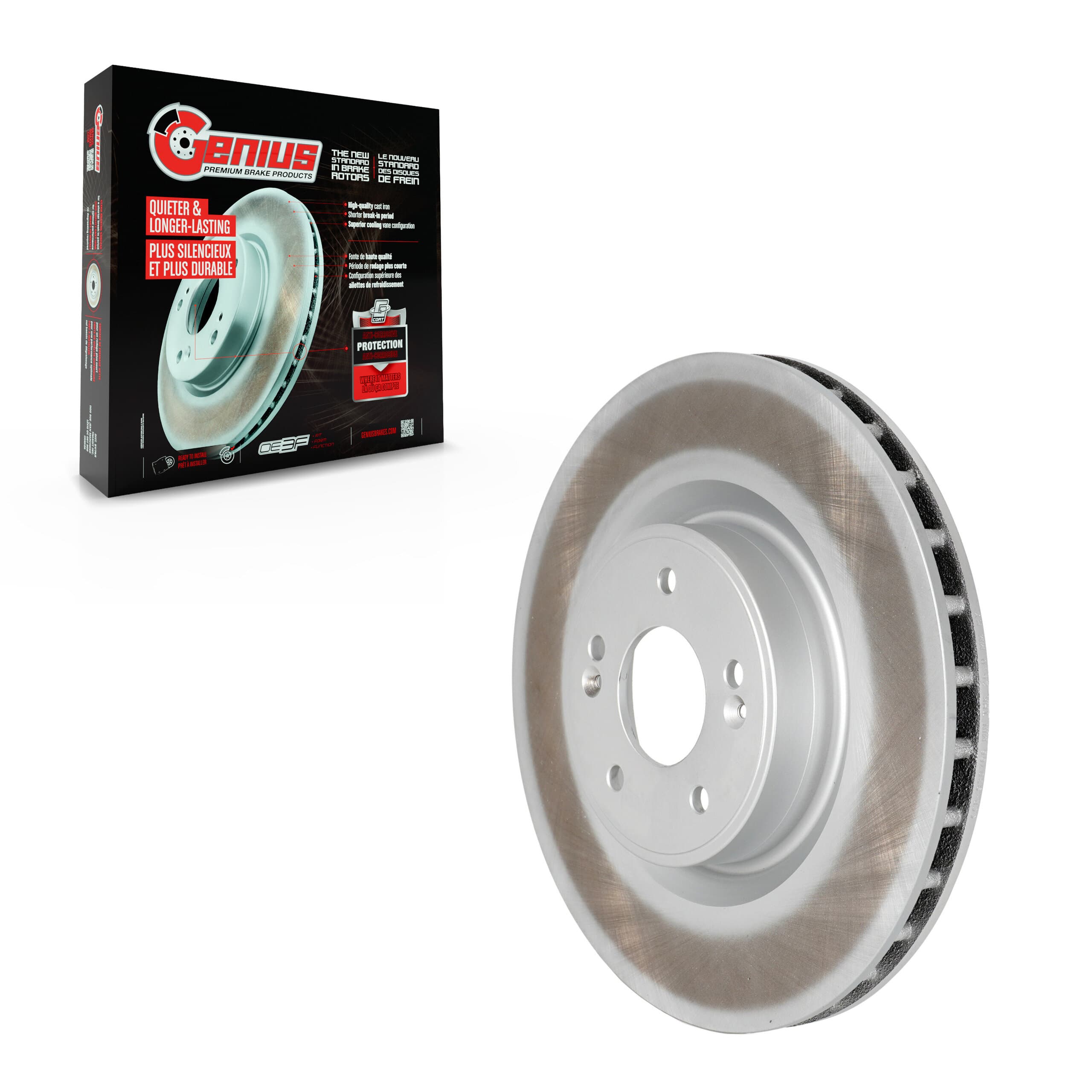 Genius - GCR-980766 - Front Disc Brake Rotor image 1