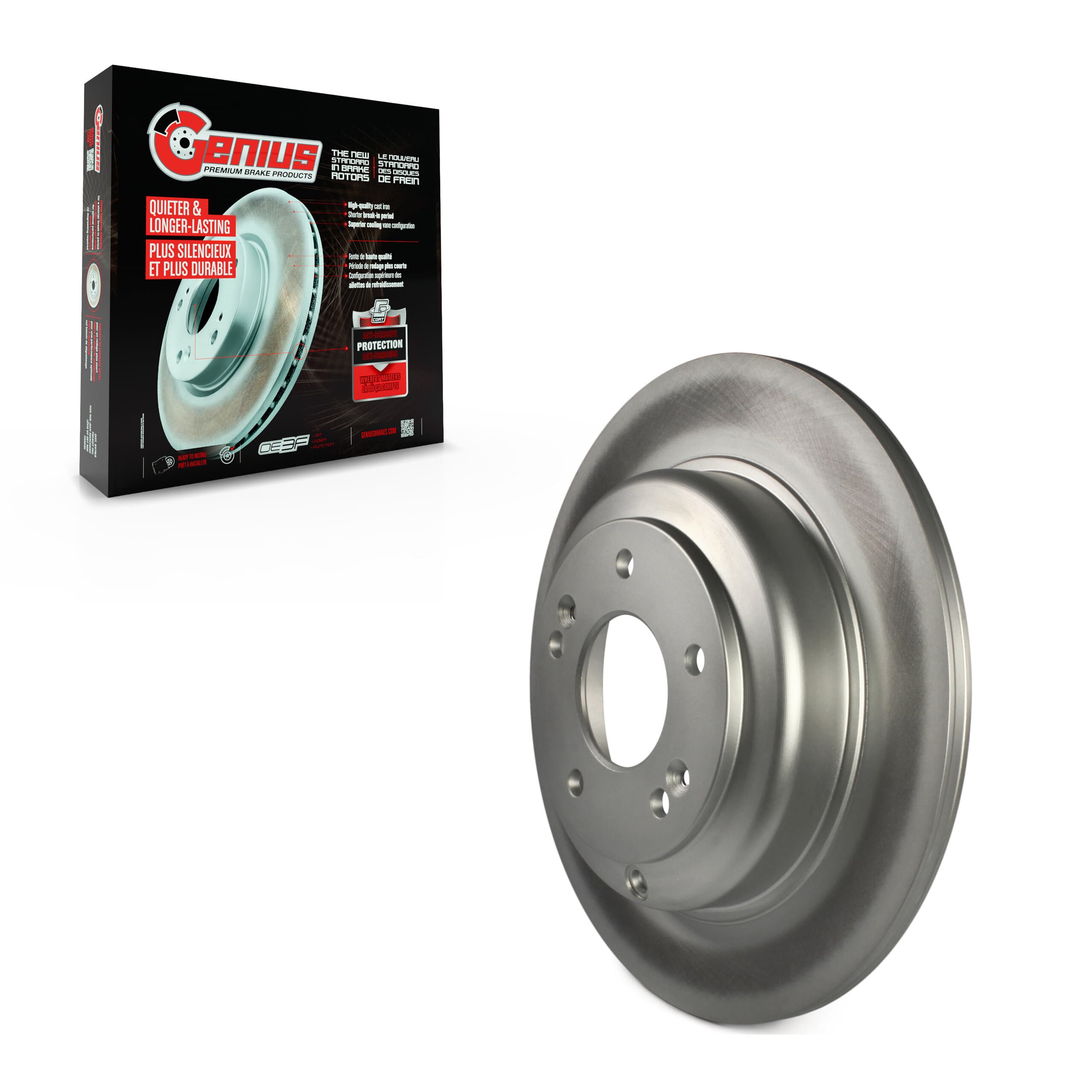 Genius - GCR-980773 - Rear Disc Brake Rotor image 1