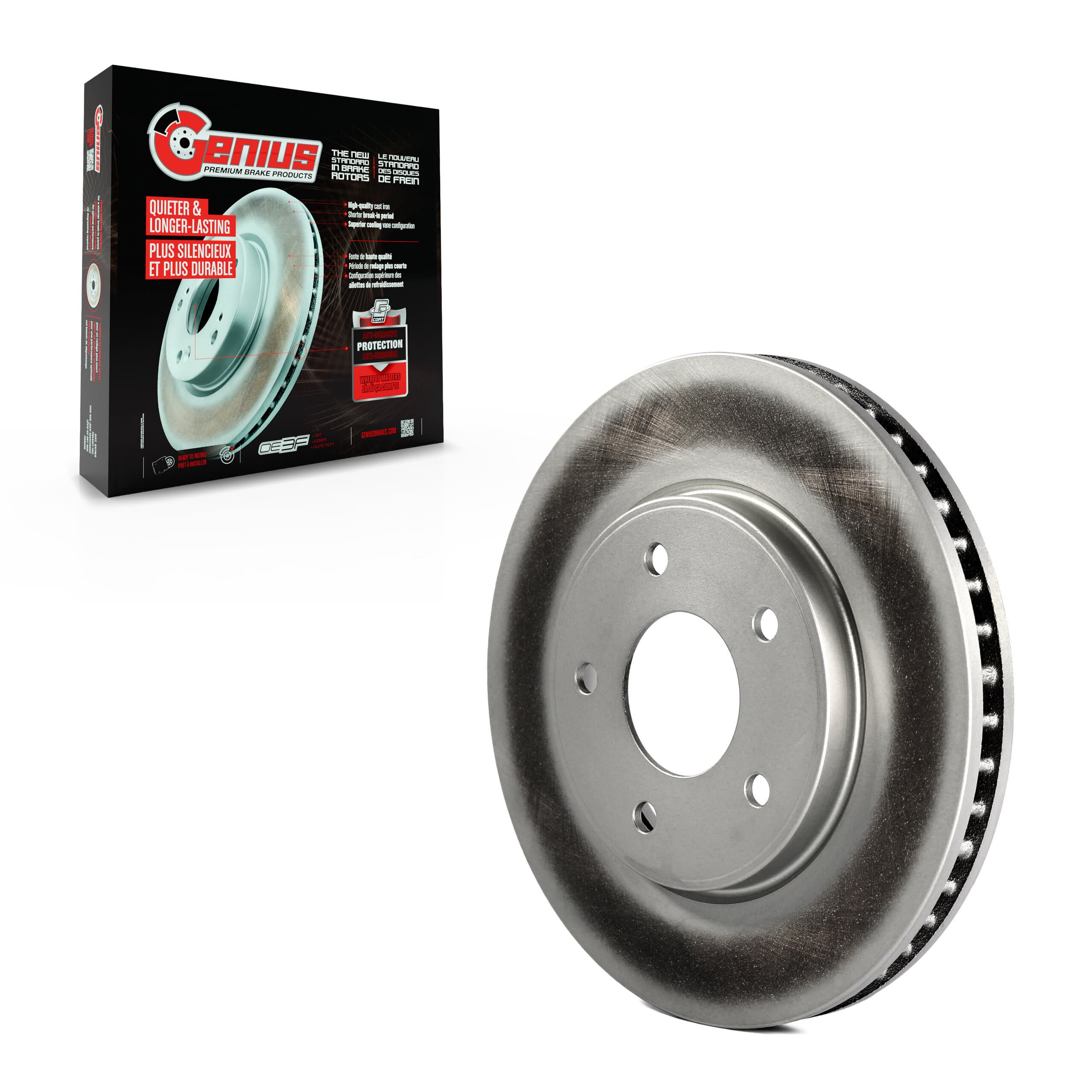 Genius - GCR-980865 - Front Disc Brake Rotor image 1