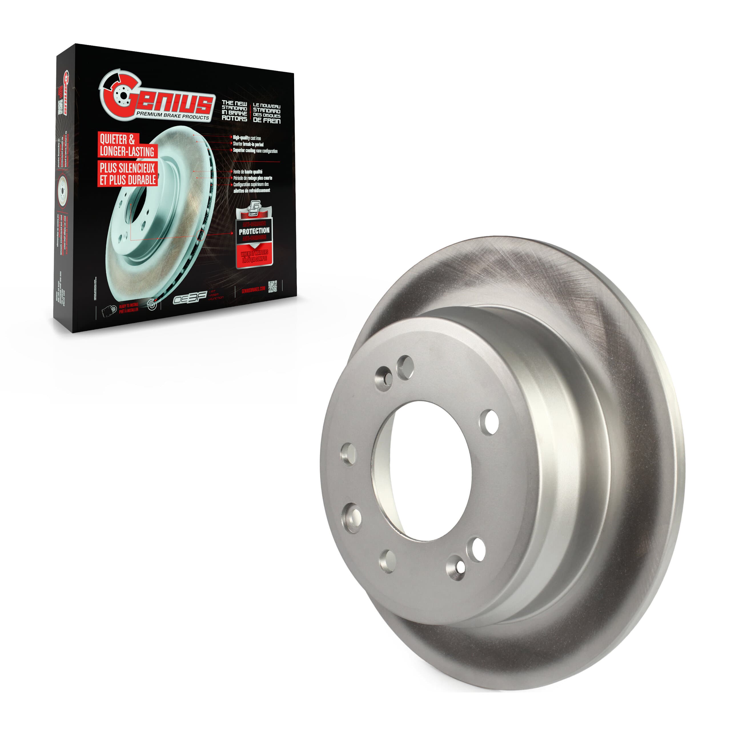 Genius - GCR-980896 - Rear Disc Brake Rotor image 1