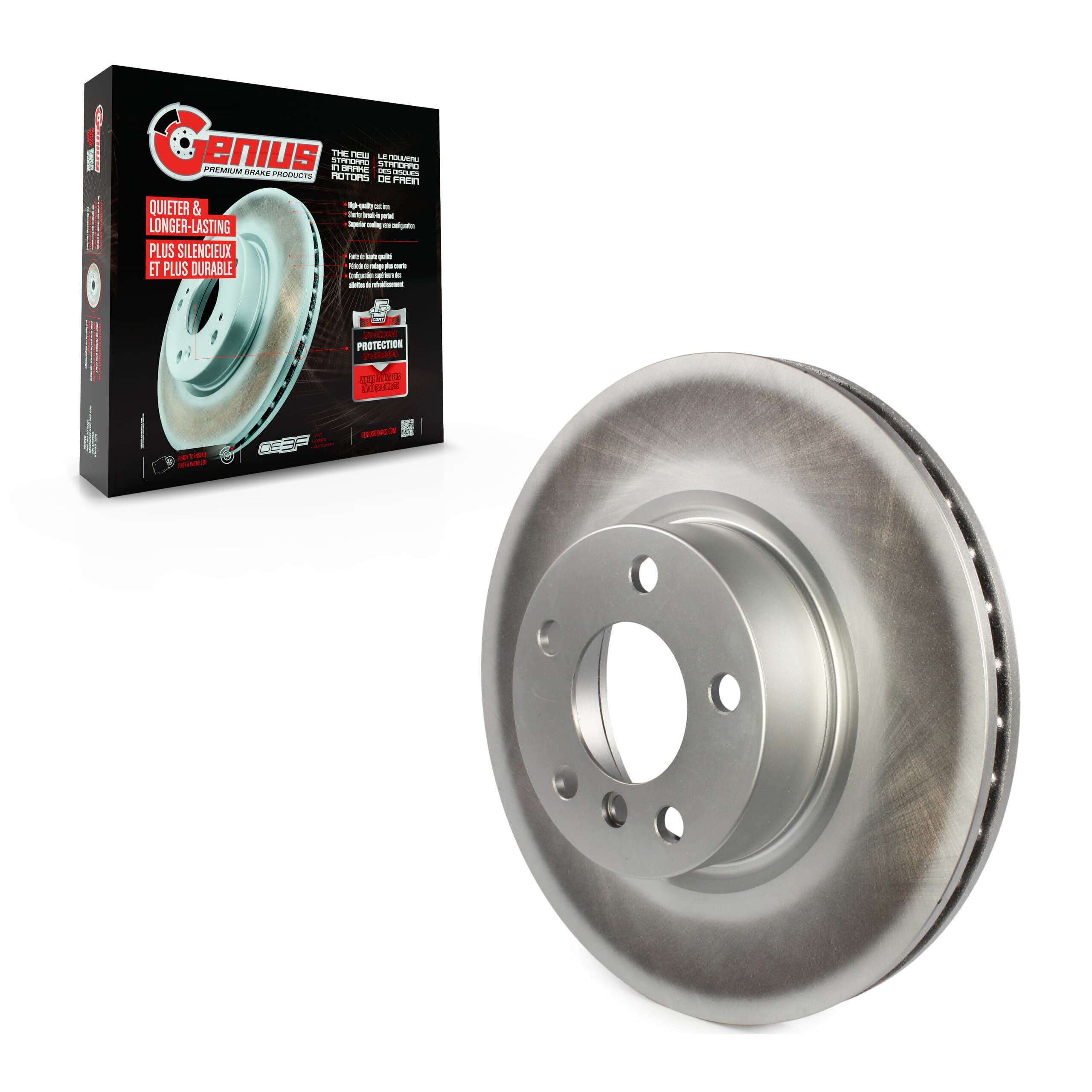 Genius - GCR-980925 - Front Disc Brake Rotor image 1