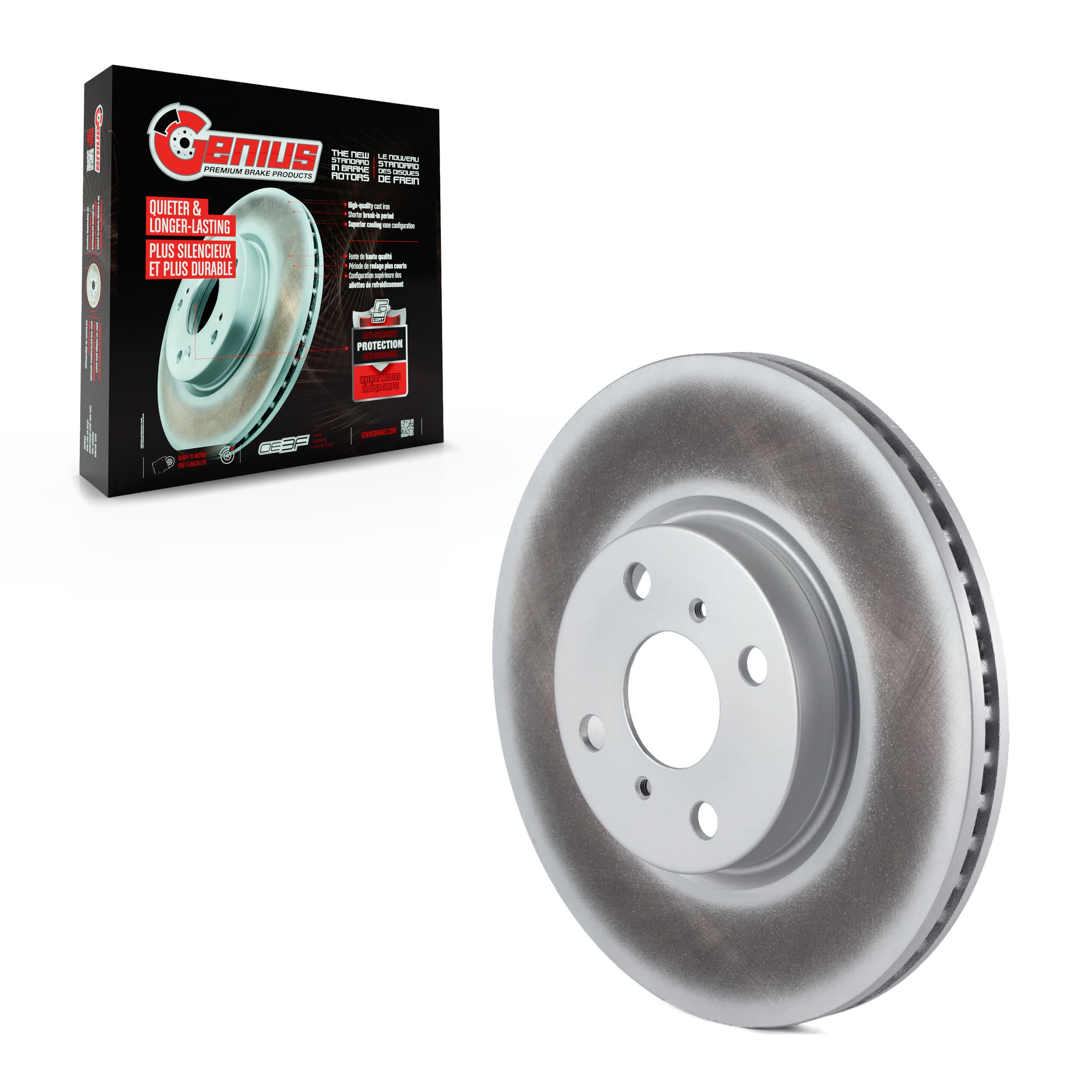 Genius - GCR-980987 - Front Disc Brake Rotor image 1