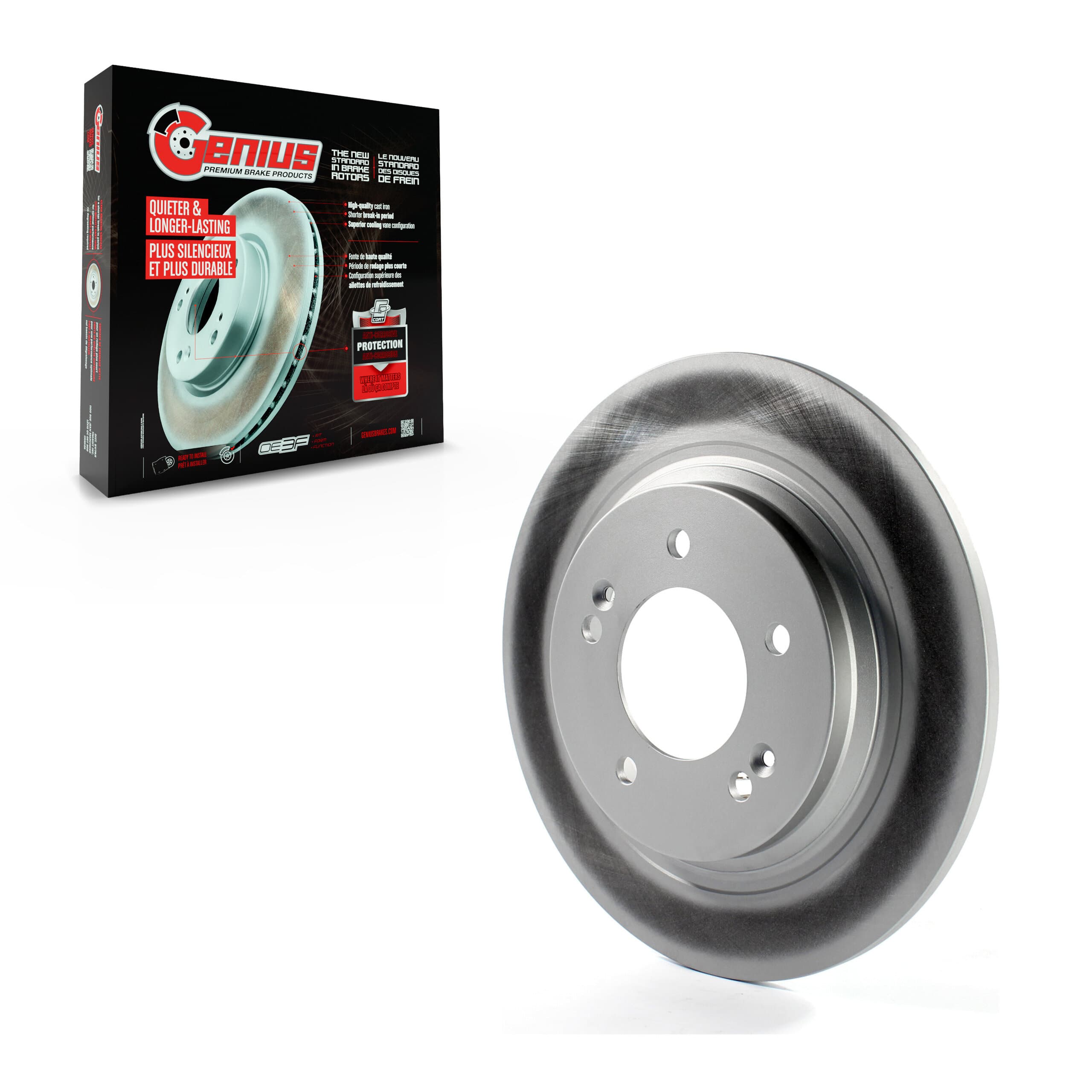 Genius - GCR-981009 - Rear Disc Brake Rotor image 1