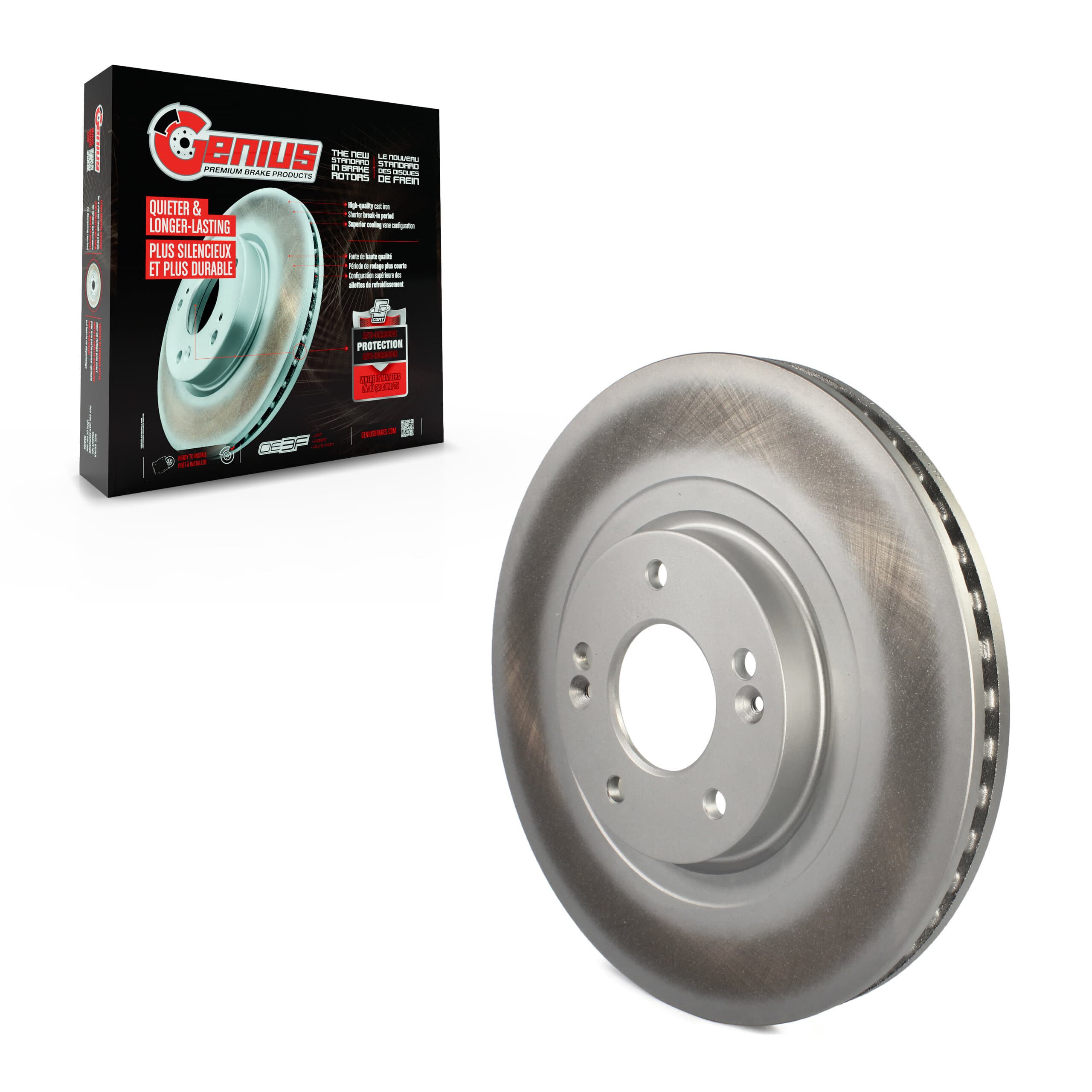Genius - GCR-981010 - Front Disc Brake Rotor image 1