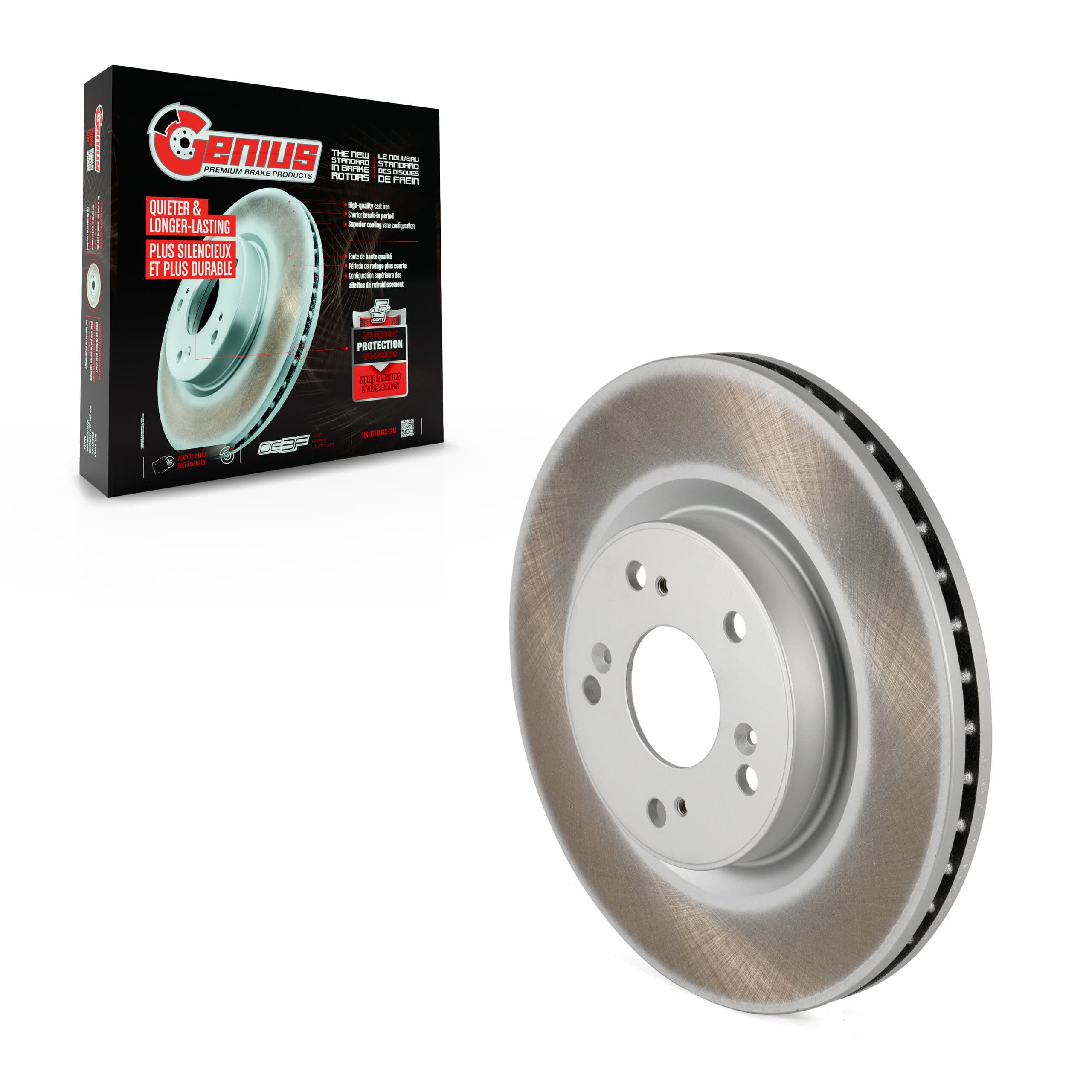 Genius - GCR-981040 - Front Disc Brake Rotor image 1