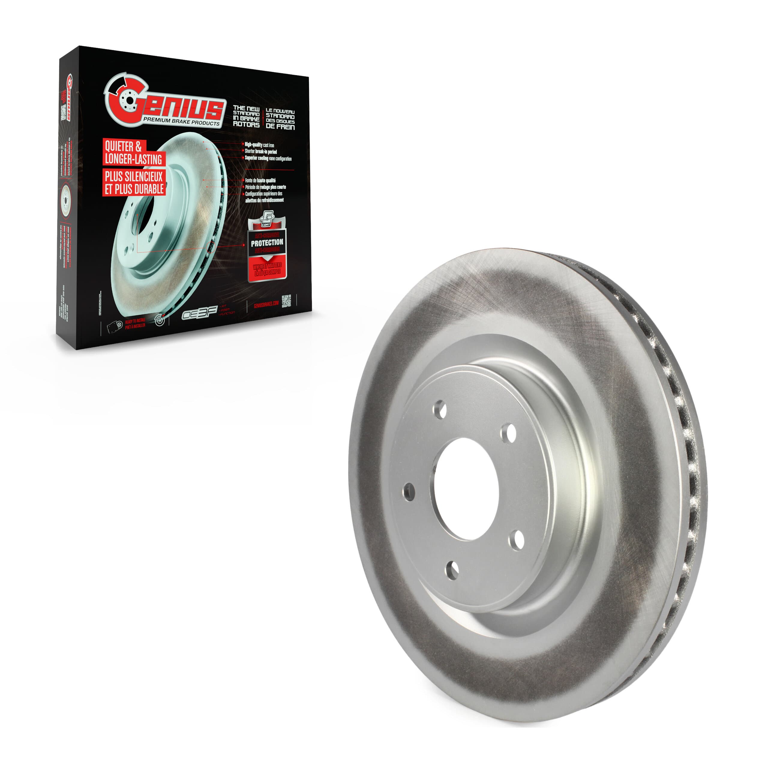 Genius - GCR-981055 - Front Disc Brake Rotor image 1