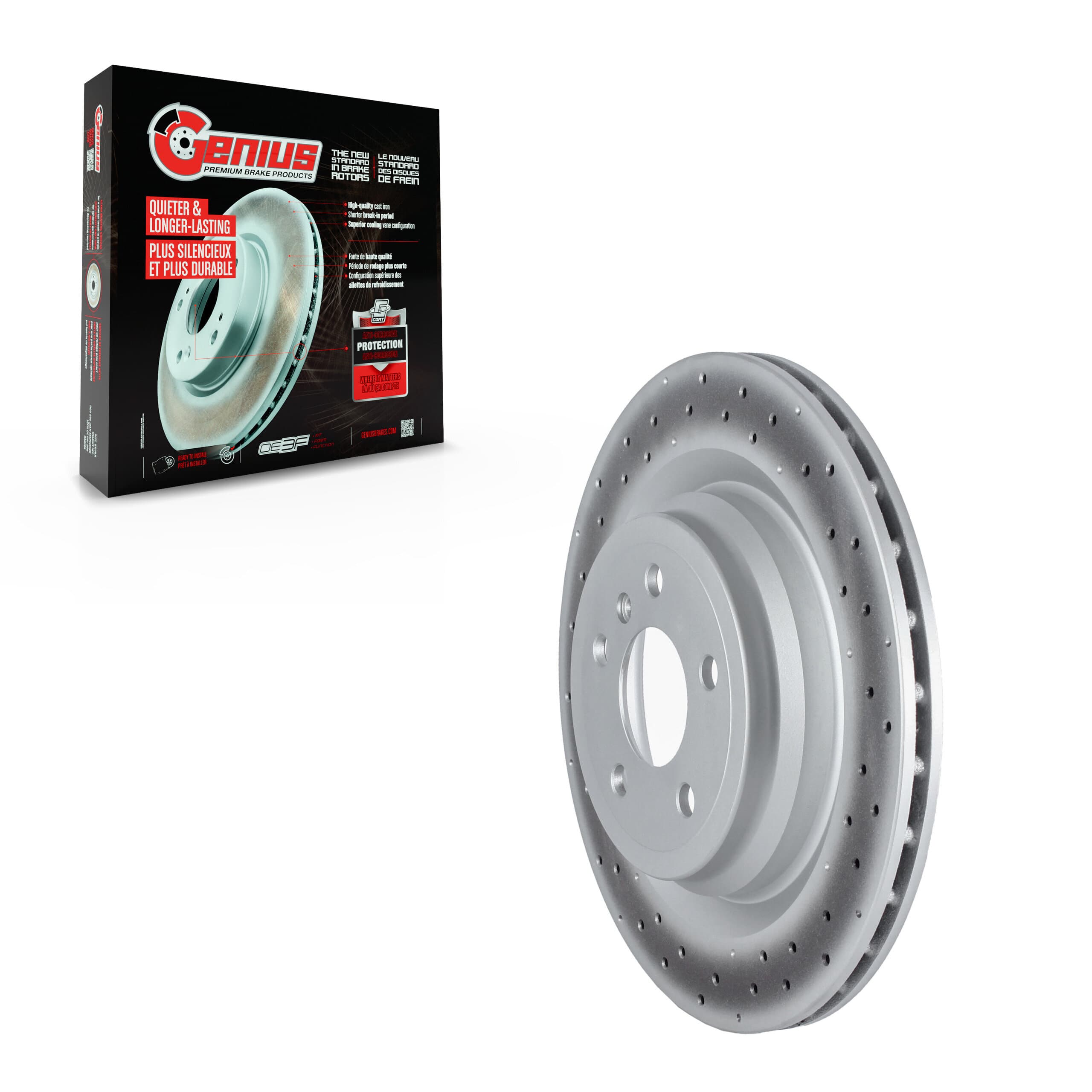 Genius - GCR-981085OE - Rear Disc Brake Rotor image 1
