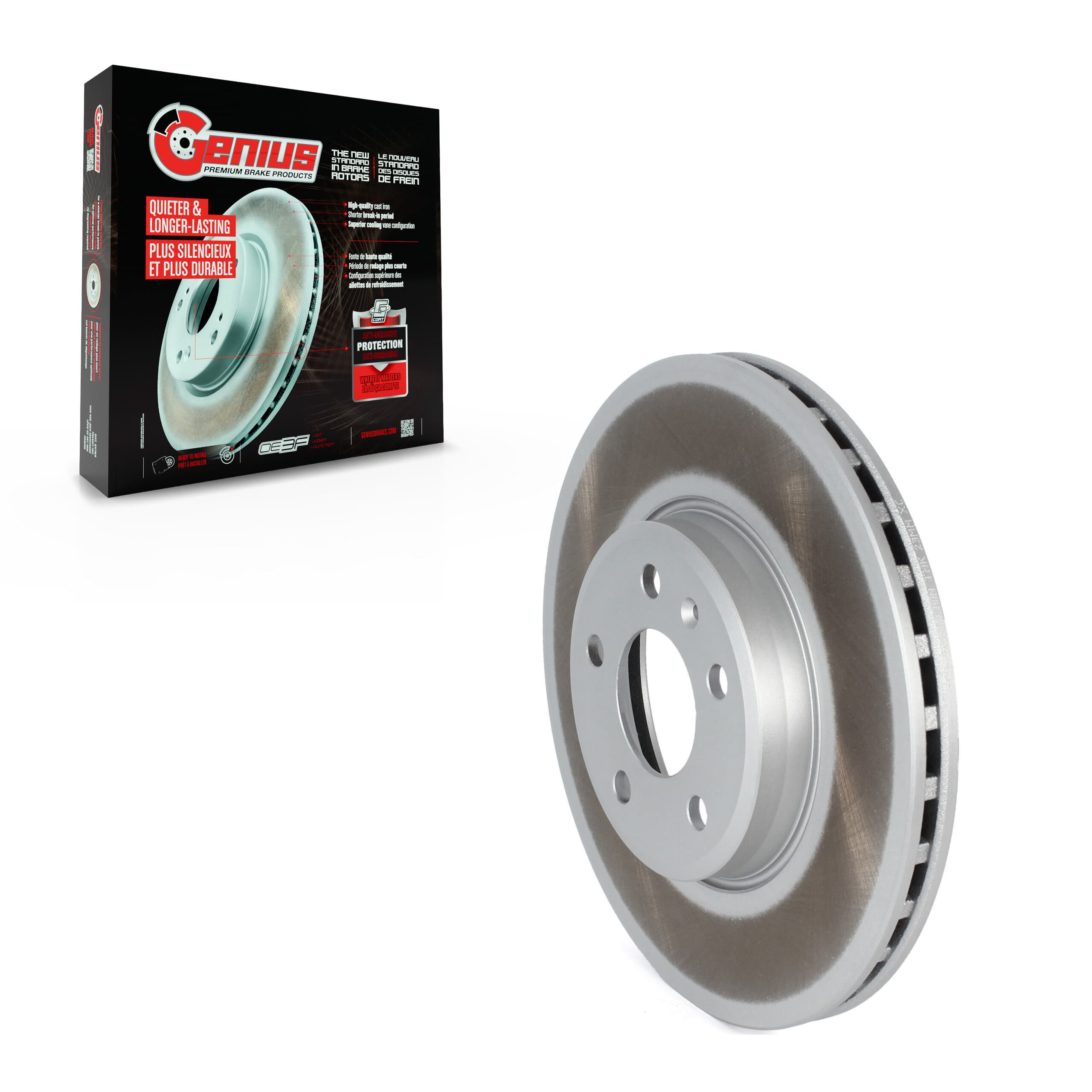 Genius - GCR-981620 - Front Disc Brake Rotor image 1