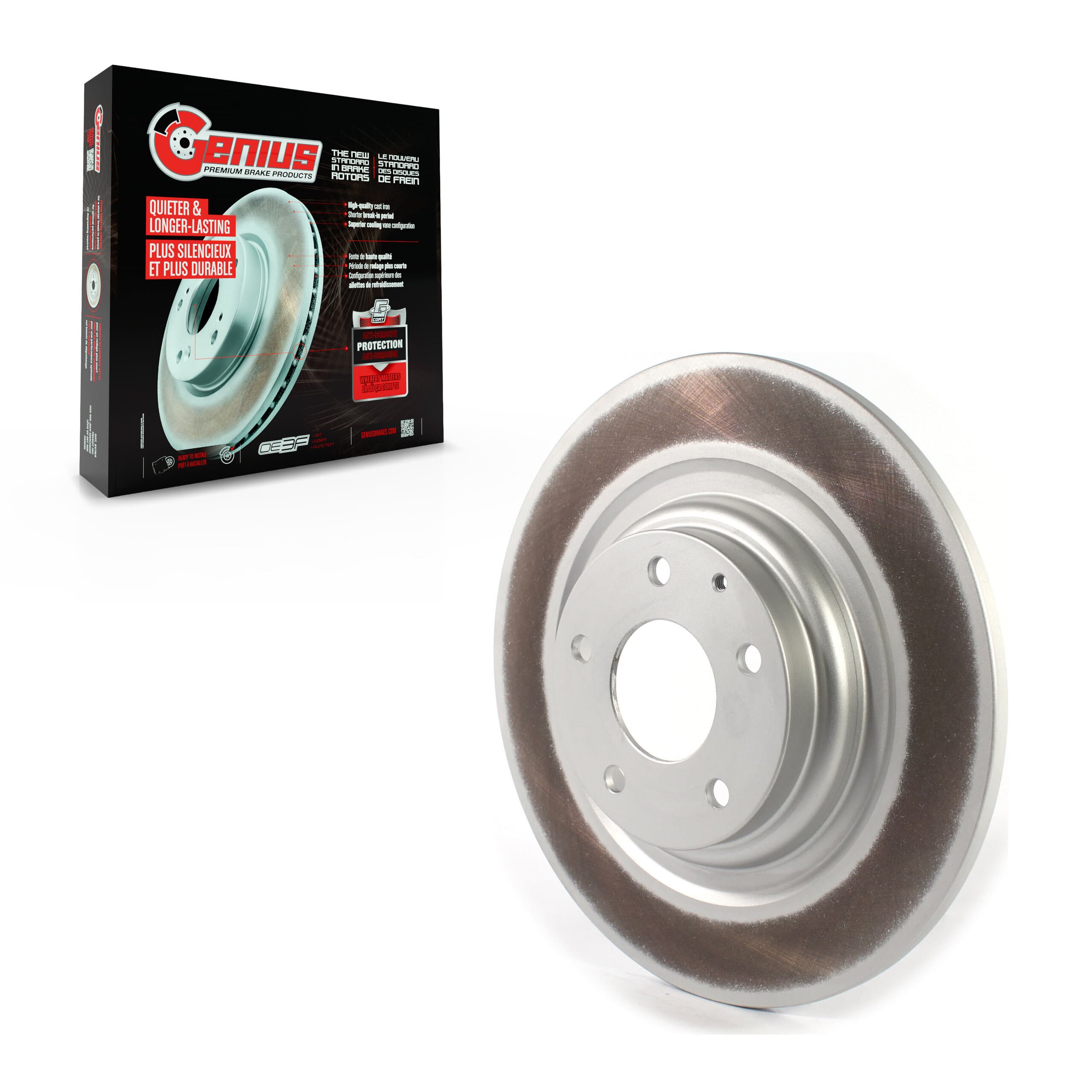 Genius - GCR-982129 - Rear Disc Brake Rotor image 1