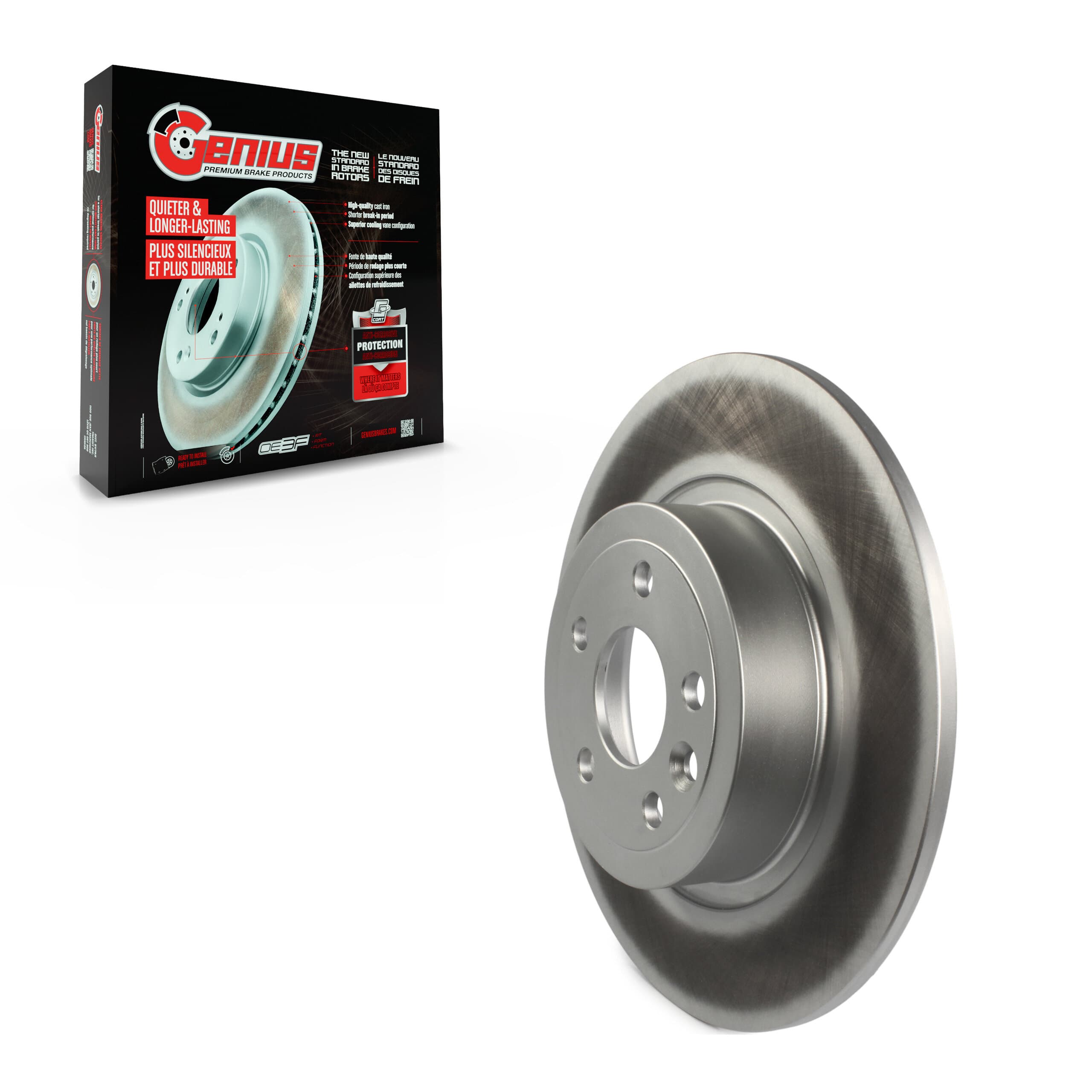 Genius - GCR-982163 - Rear Disc Brake Rotor image 1