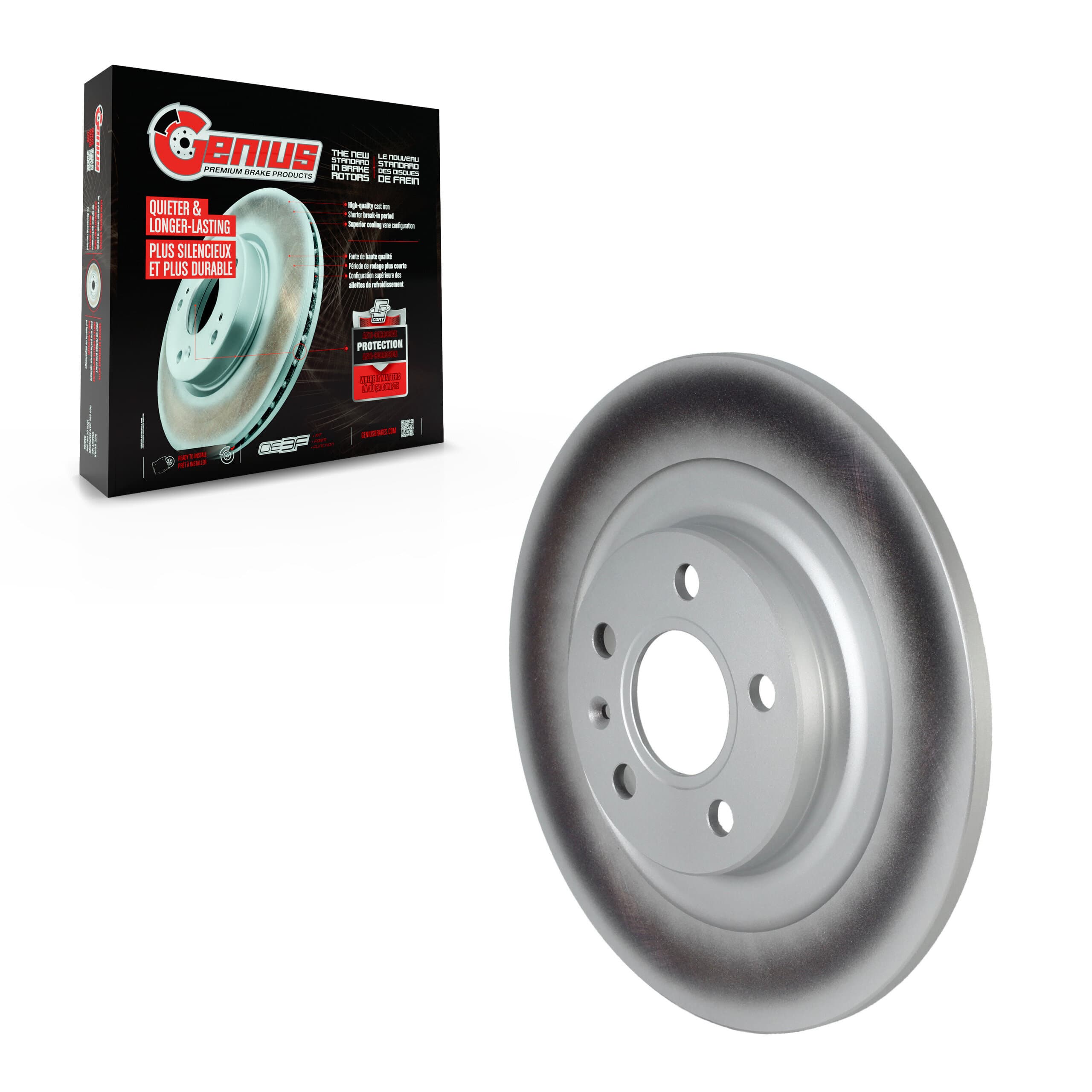 Genius - GCR-982544 - Rear Disc Brake Rotor image 1