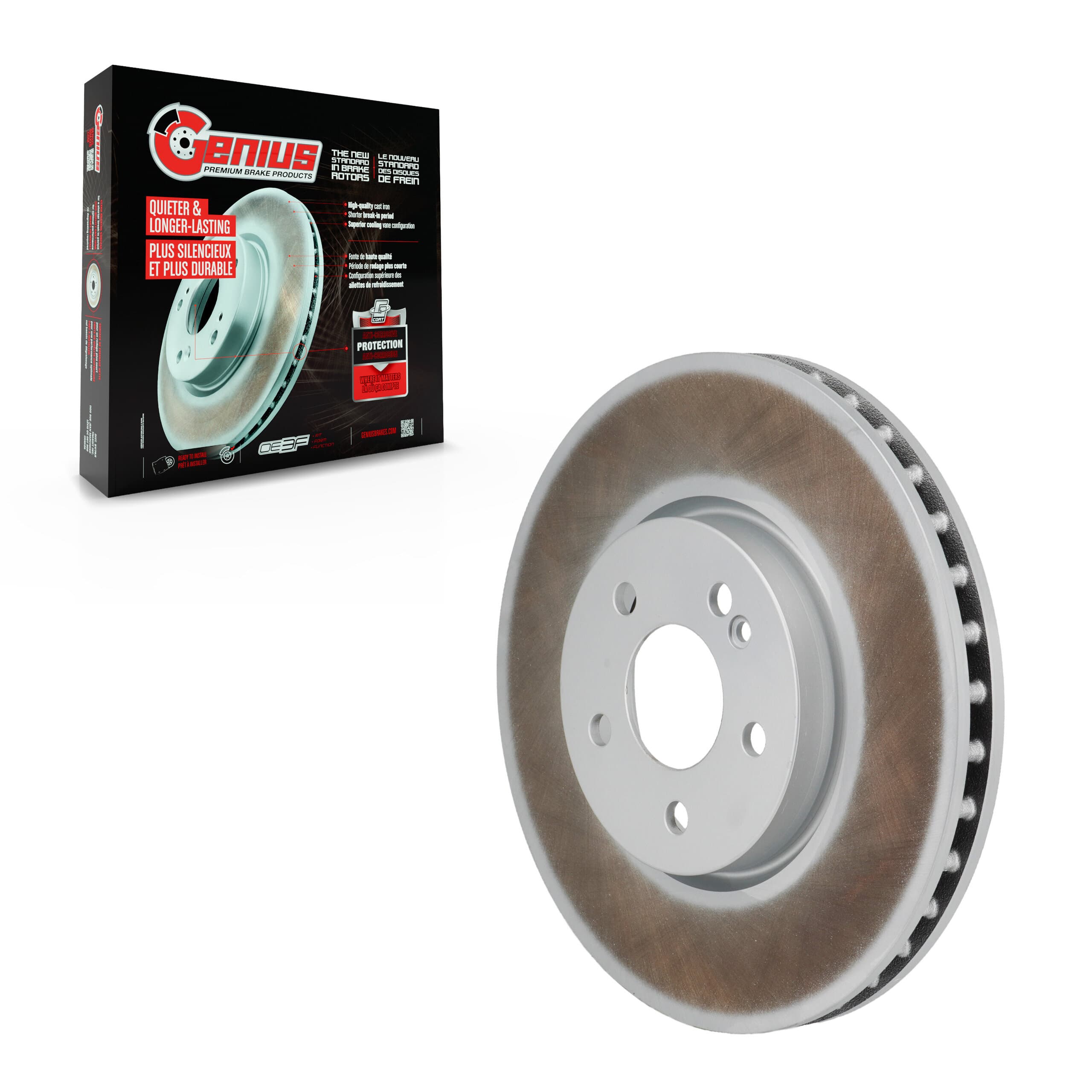 Genius - GCR-982606 - Front Disc Brake Rotor image 1