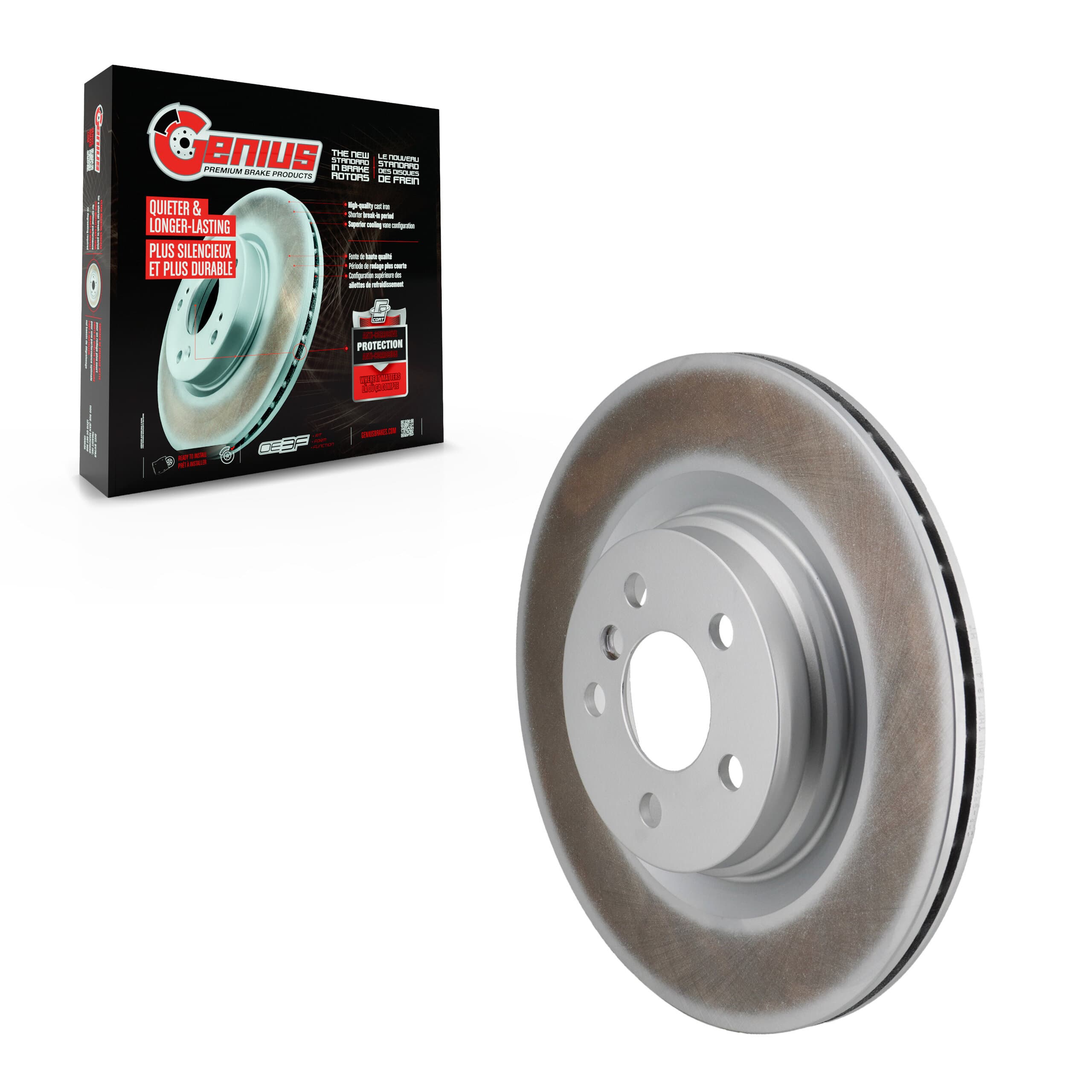 Genius - GCR-982621 - Rear Disc Brake Rotor image 1