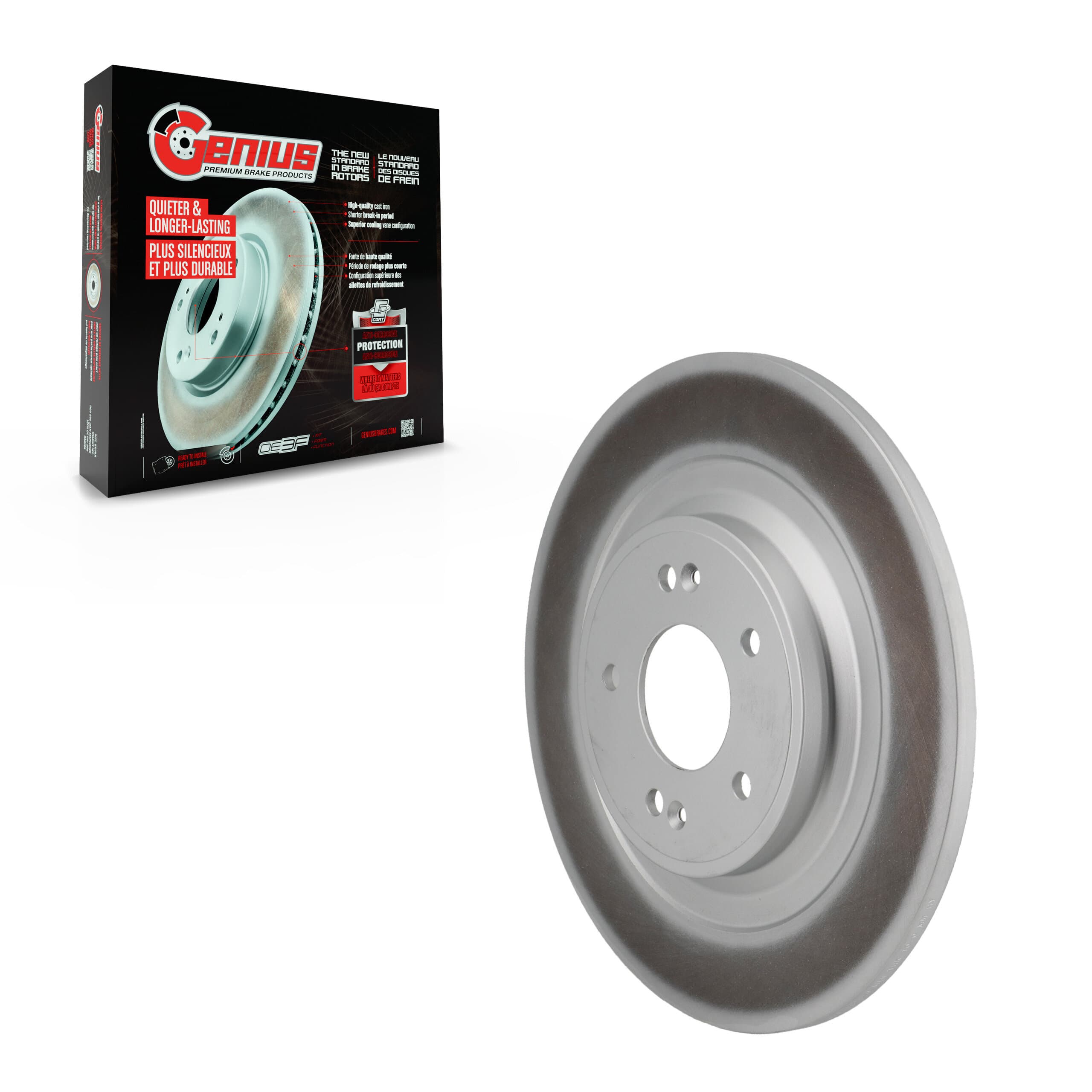 Genius - GCR-982820 - Rear Disc Brake Rotor image 1