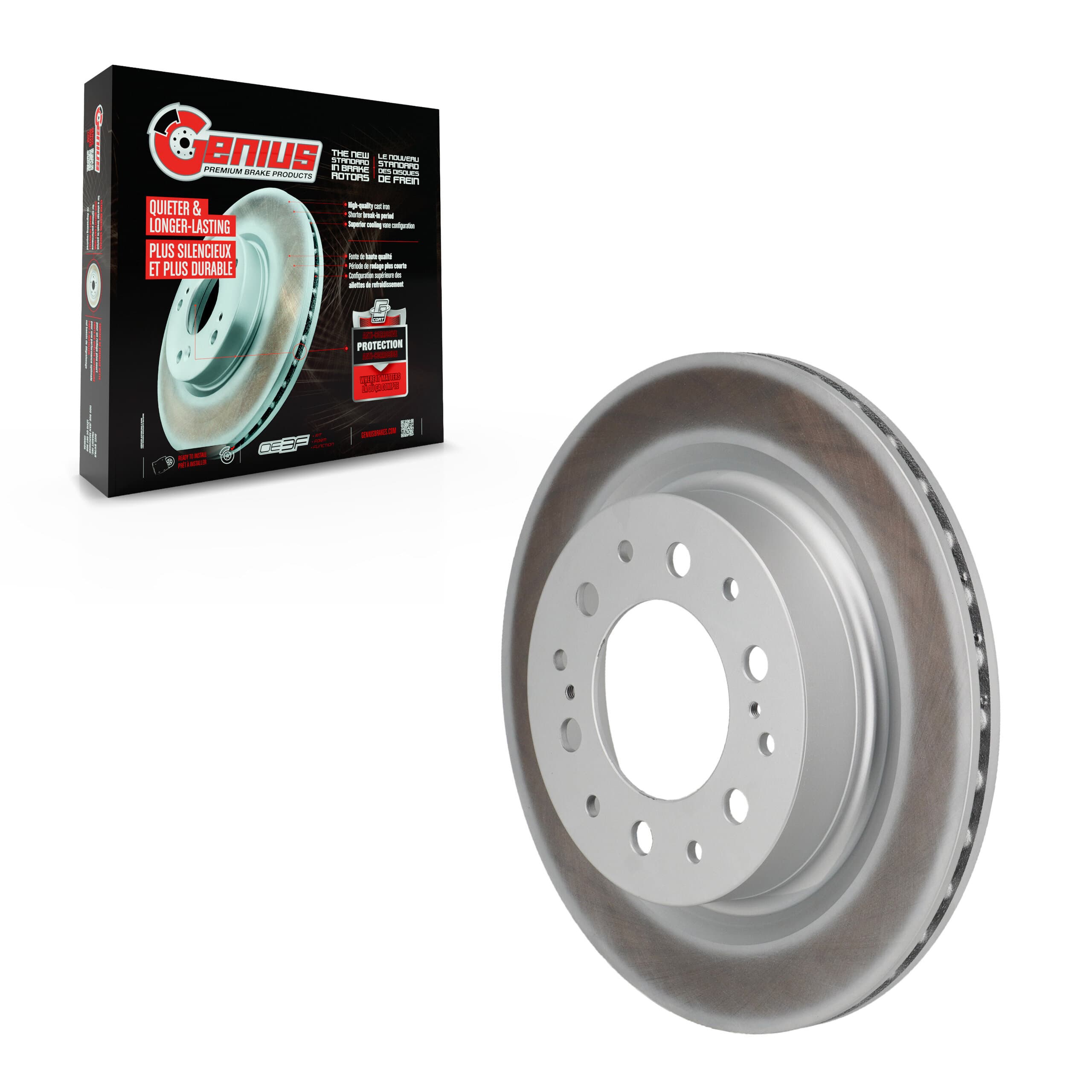 Genius - GCR-982853 - Rear Disc Brake Rotor image 1