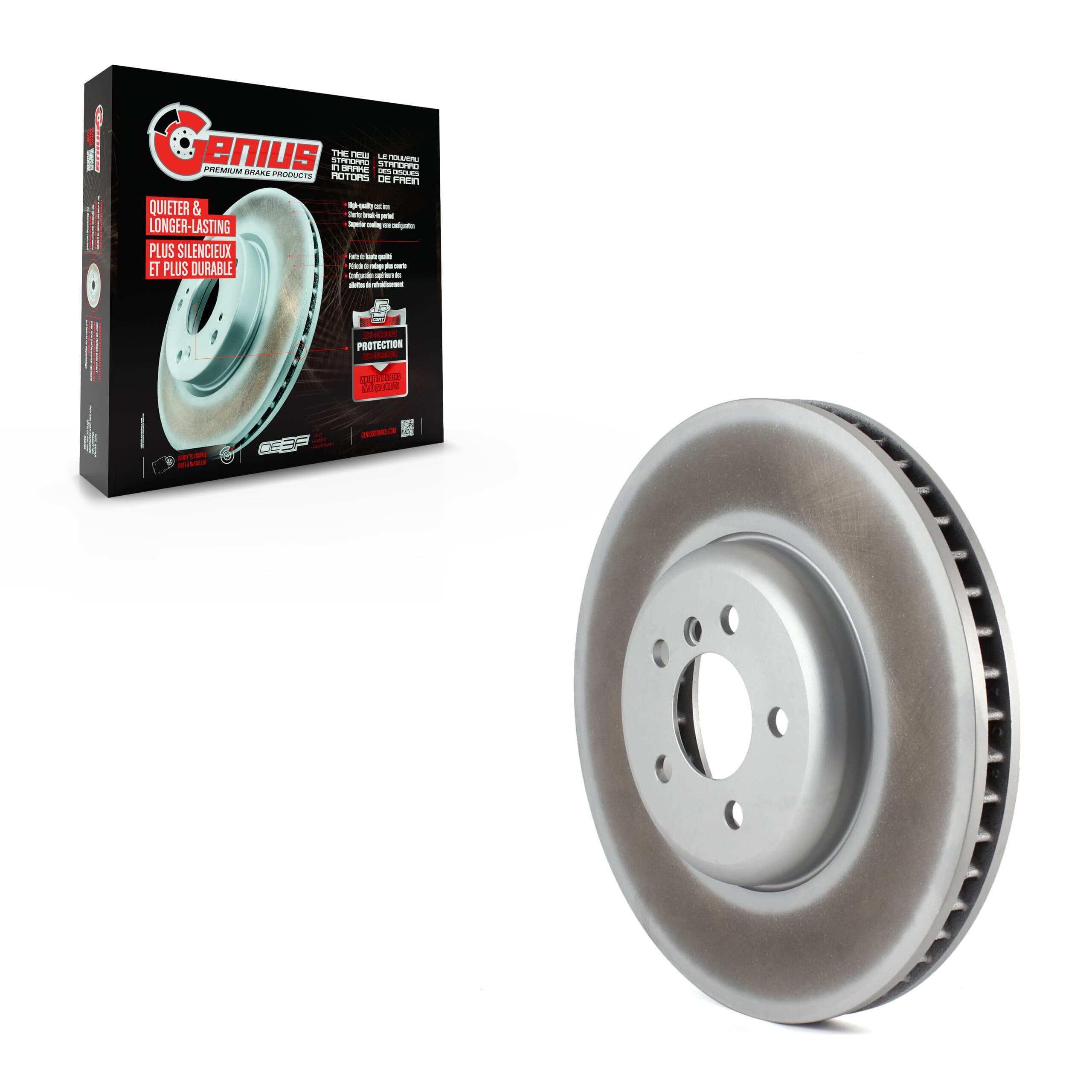 Genius - GCR-G8247 - Front Left Disc Brake Rotor image 1