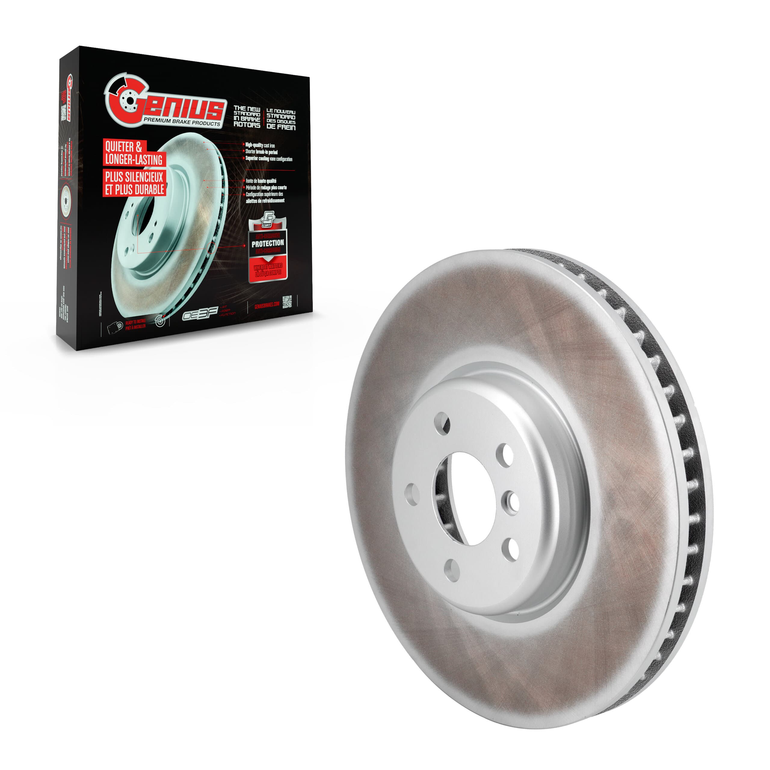 Genius - GCR-G8427 - Front Right Disc Brake Rotor image 1