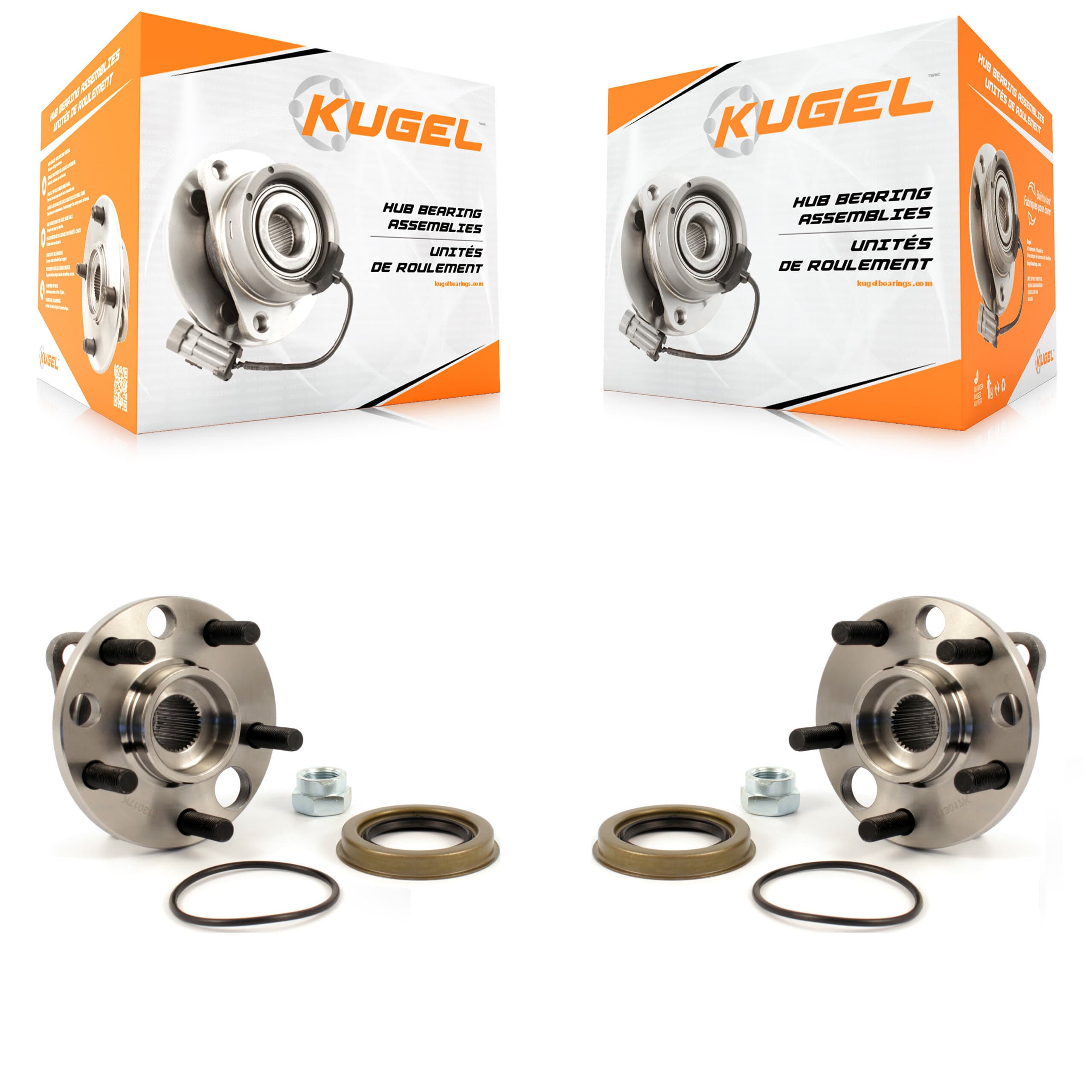 Kugel - K70-100244 - Front Wheel Bearing and Hub Assembly Kits image 1