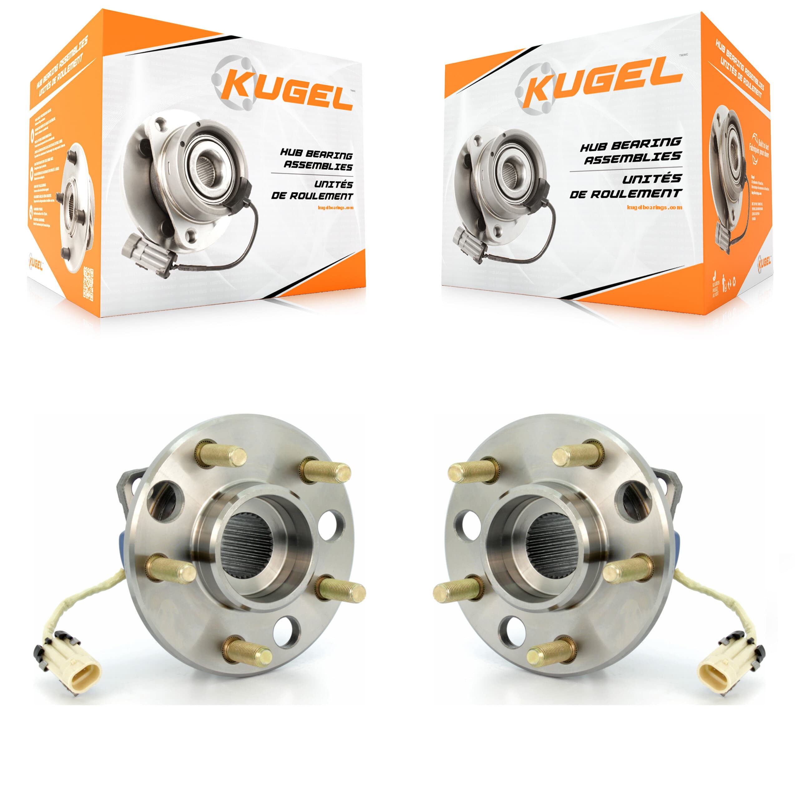 Kugel - K70-100249 - Front Wheel Bearing and Hub Assembly Kits image 1