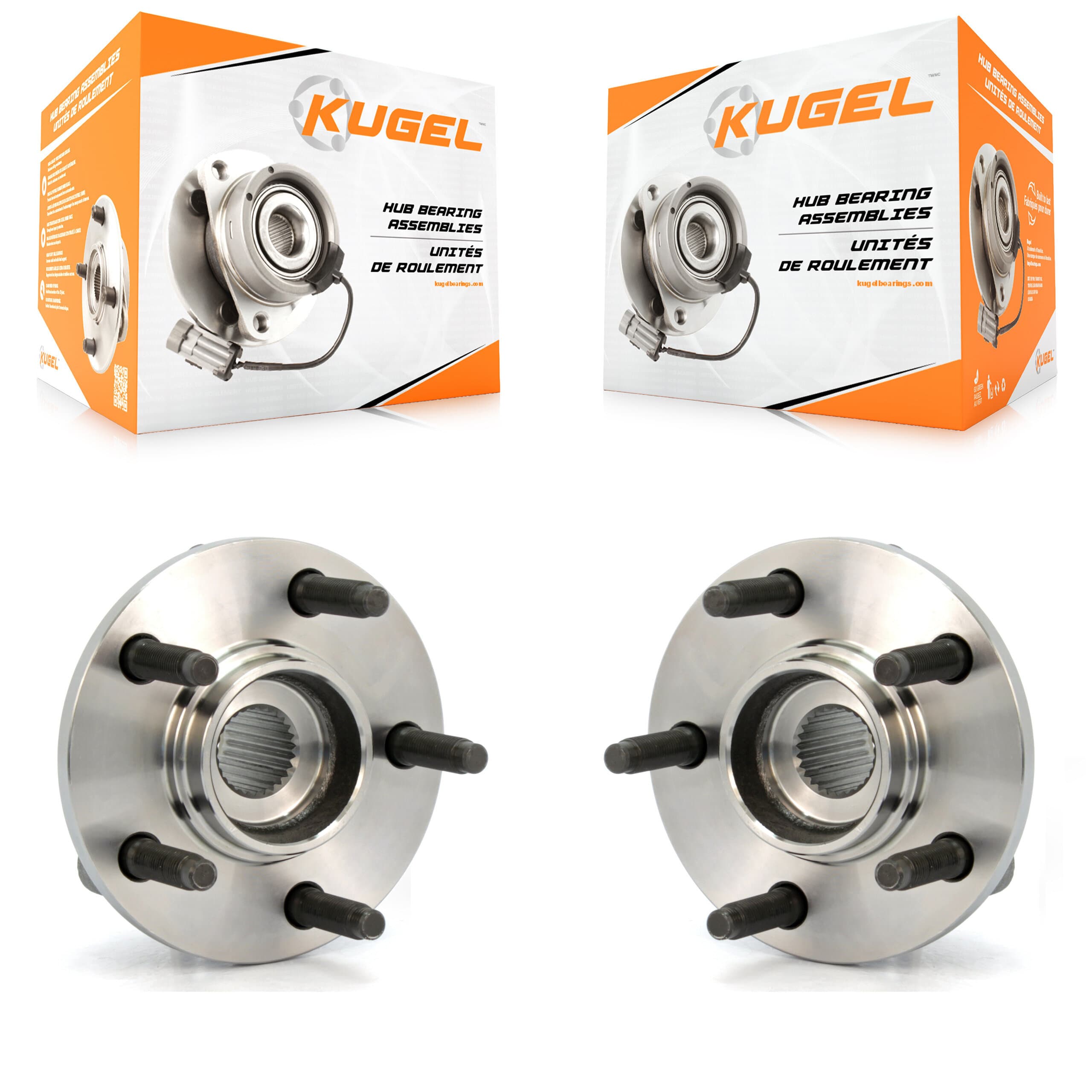 Kugel - K70-100251 - Front Wheel Bearing and Hub Assembly Kits image 1