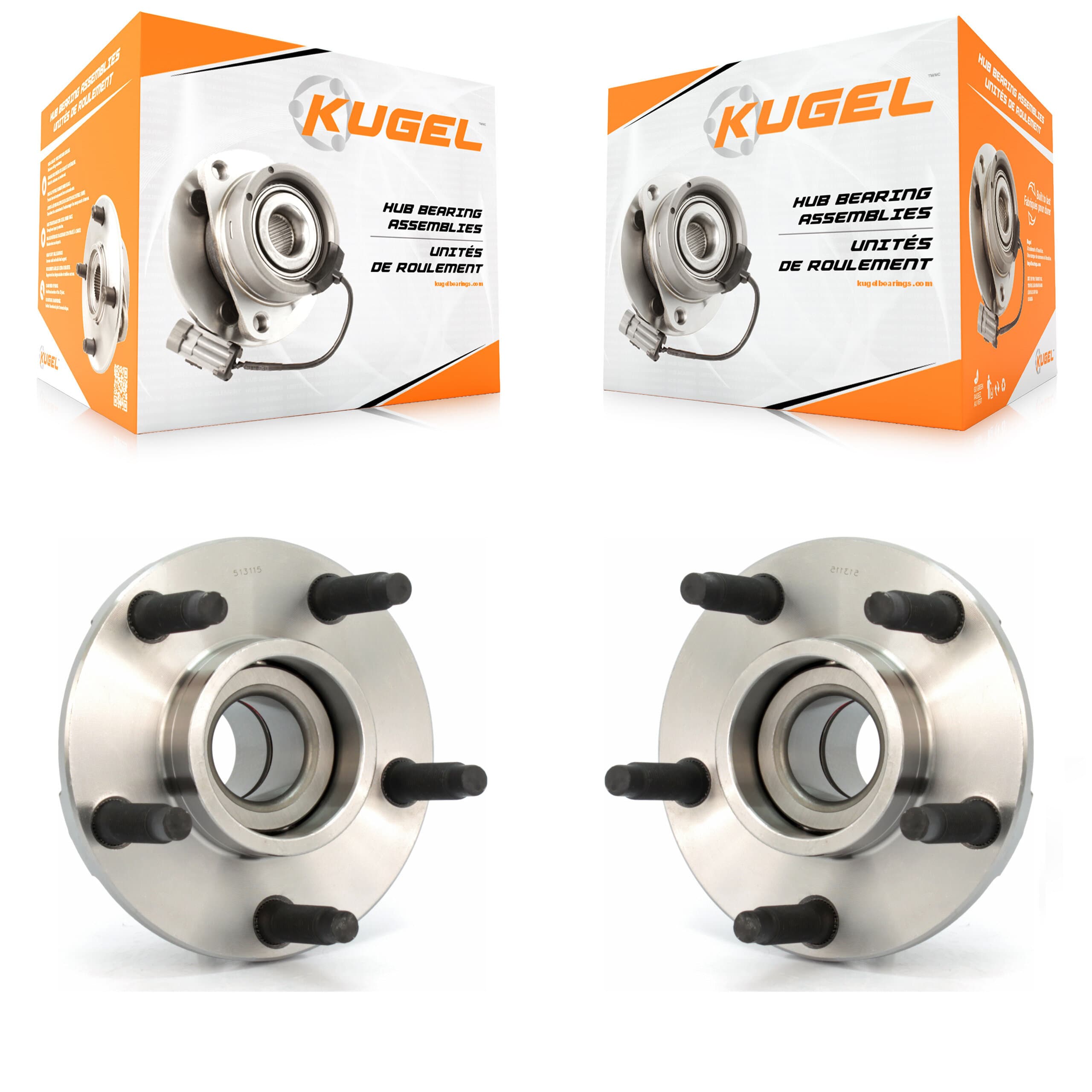 Kugel - K70-100252 - Front Wheel Bearing and Hub Assembly Kits image 1